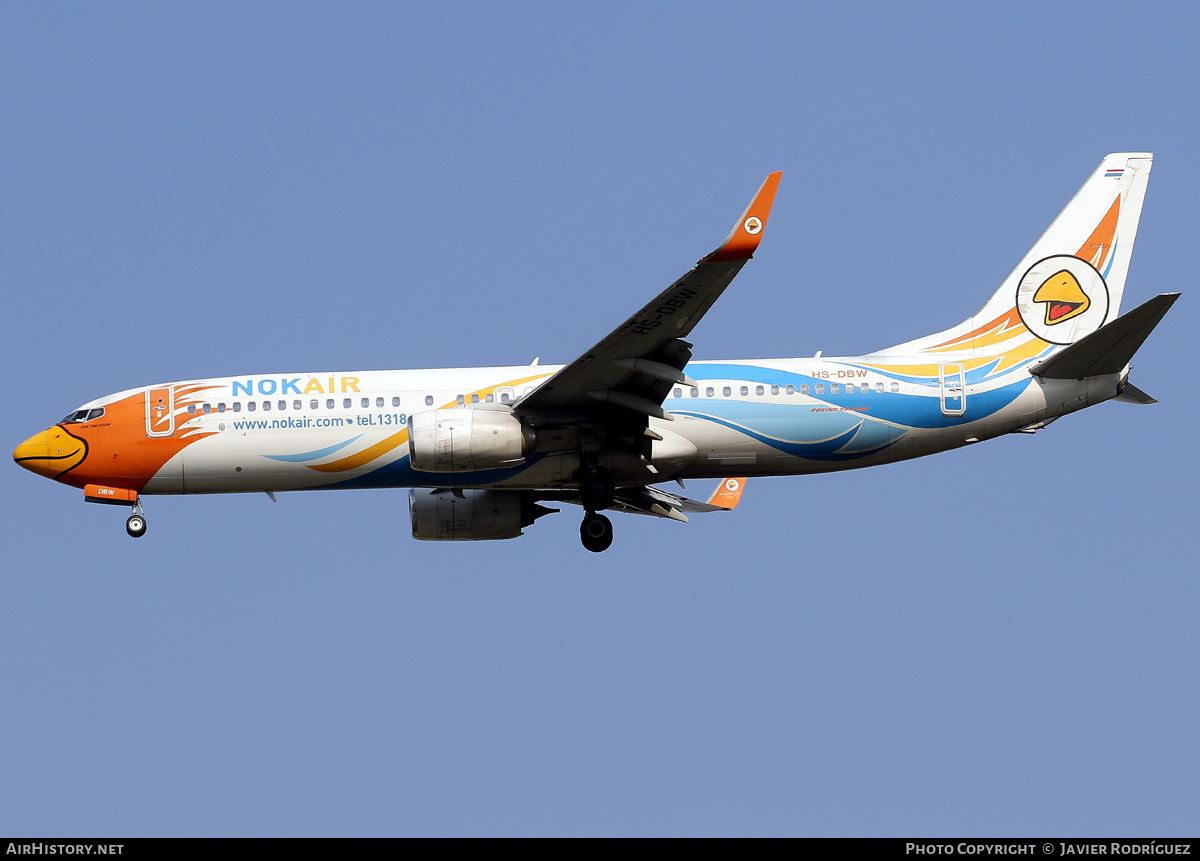 Aircraft Photo of HS-DBW | Boeing 737-88L | Nok Air | AirHistory.net #794389