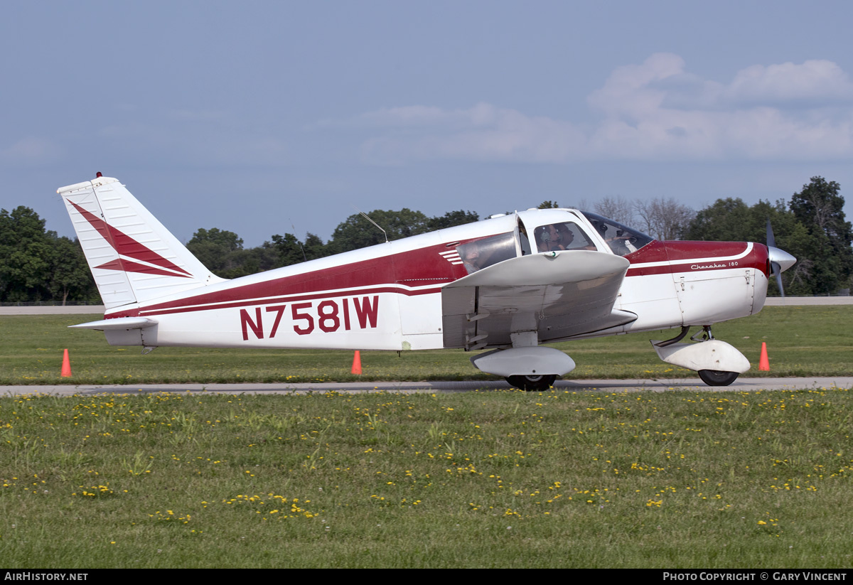Aircraft Photo of N7581W | Piper PA-28-180 Cherokee | AirHistory.net #794434