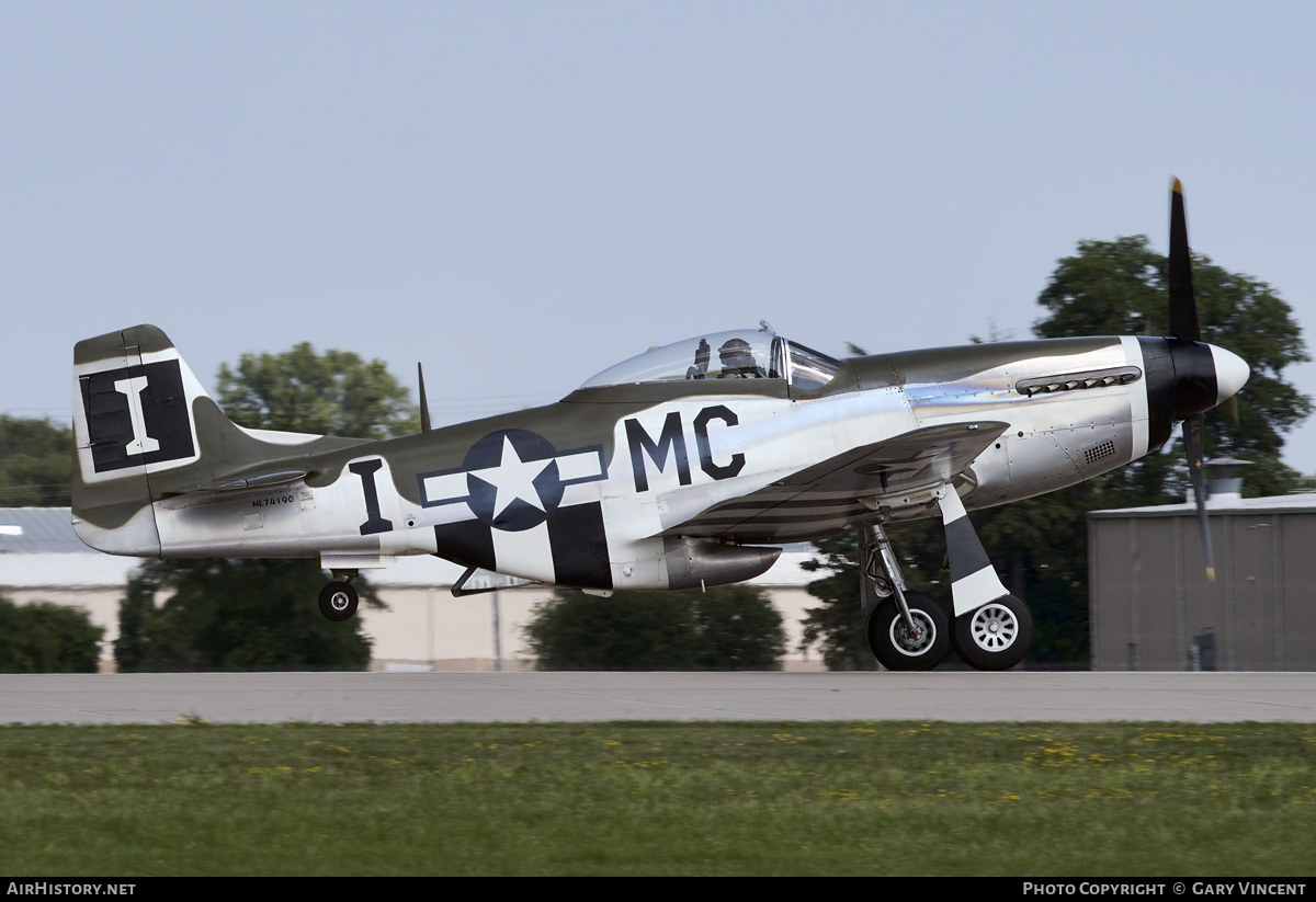 Aircraft Photo of N74190 / NL74190 | North American P-51D Mustang | USA - Air Force | AirHistory.net #794436
