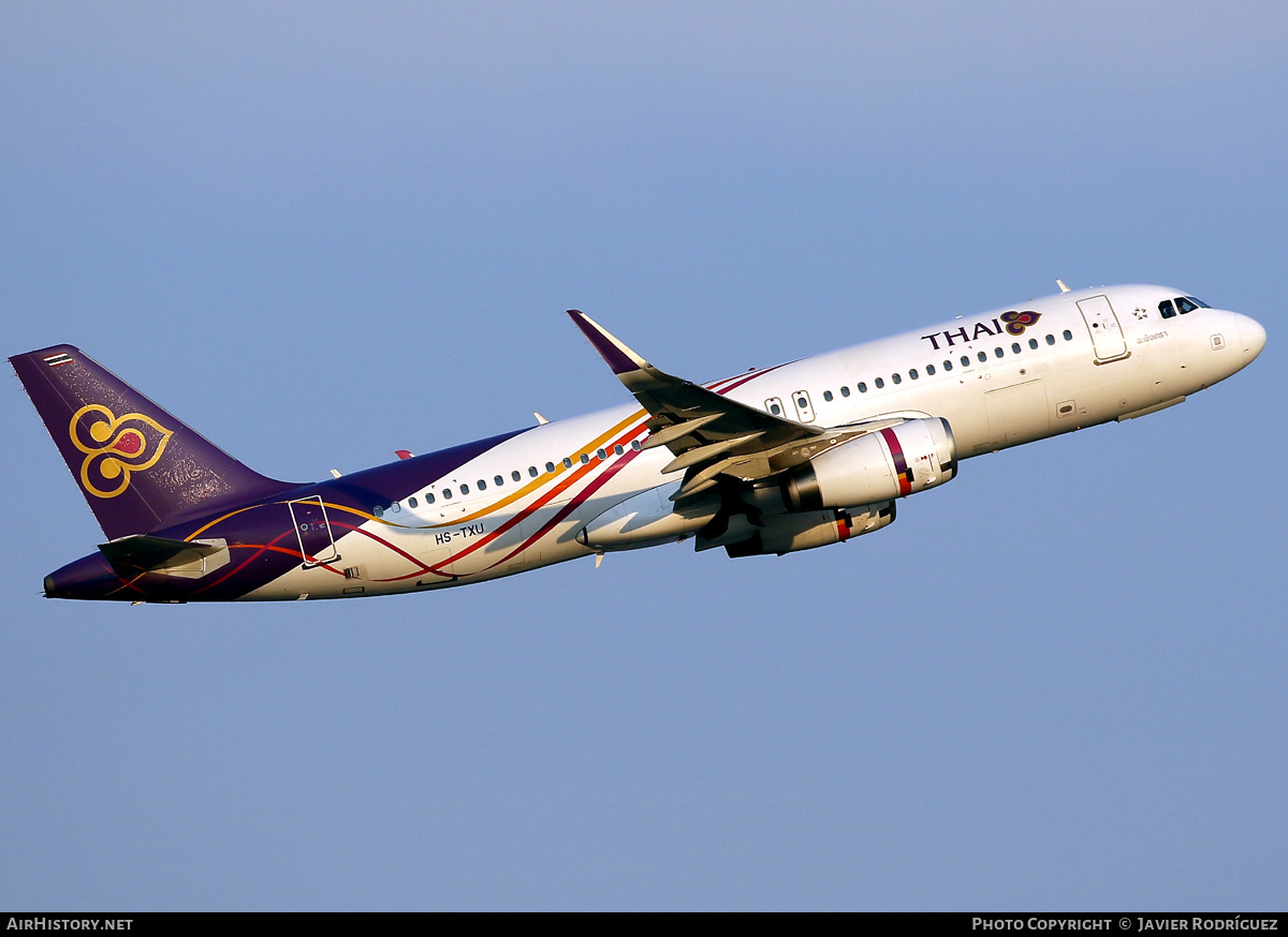 Aircraft Photo of HS-TXU | Airbus A320-232 | Thai Airways International | AirHistory.net #794476