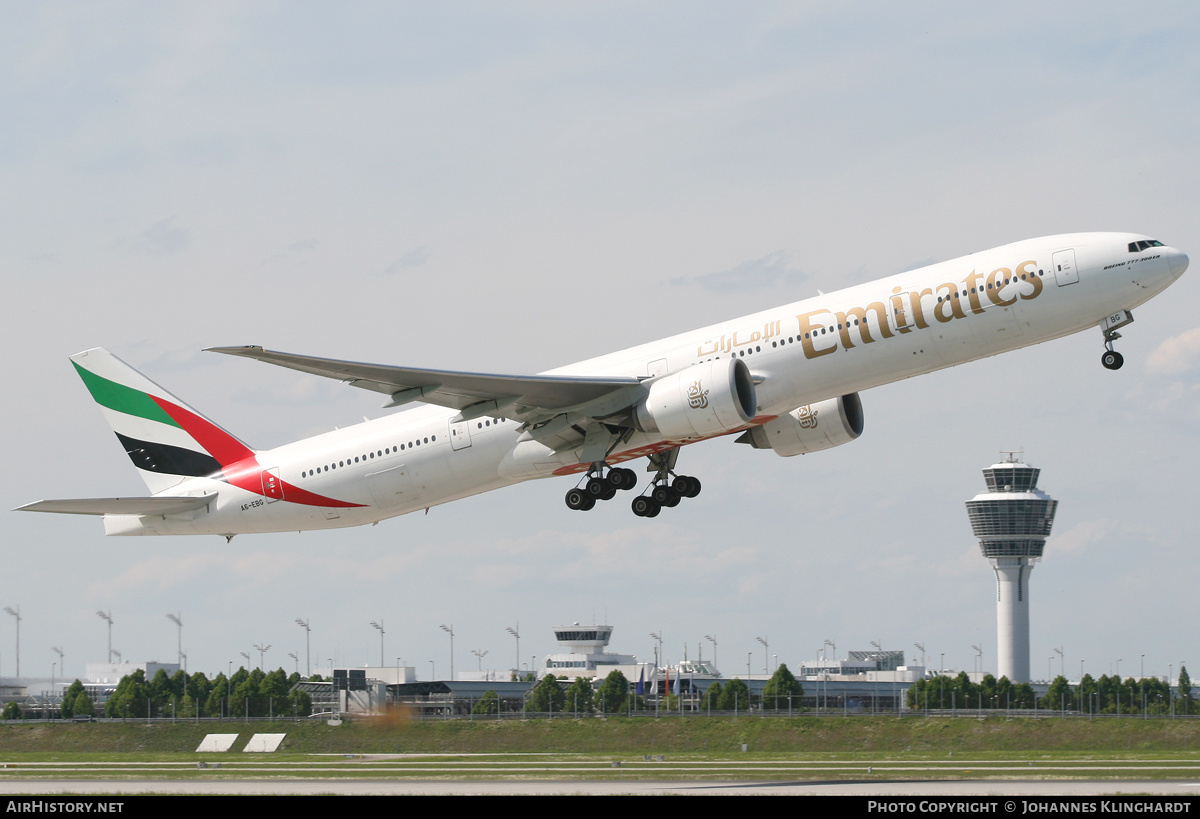 Aircraft Photo of A6-EBG | Boeing 777-36N/ER | Emirates | AirHistory.net #794479