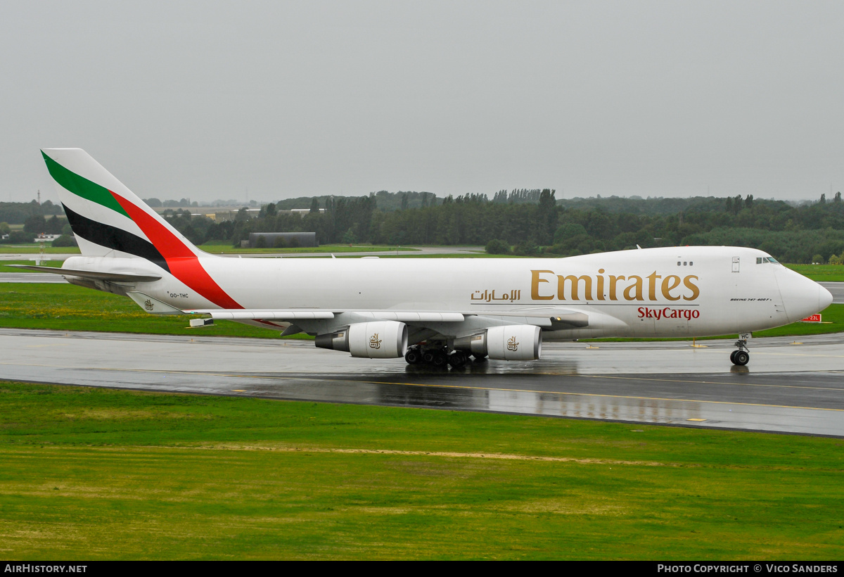 Aircraft Photo of OO-THC | Boeing 747-4HAF/ER/SCD | Emirates SkyCargo | AirHistory.net #794490