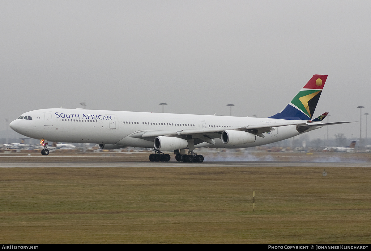 Aircraft Photo of ZS-SXB | Airbus A340-313E | South African Airways | AirHistory.net #794517