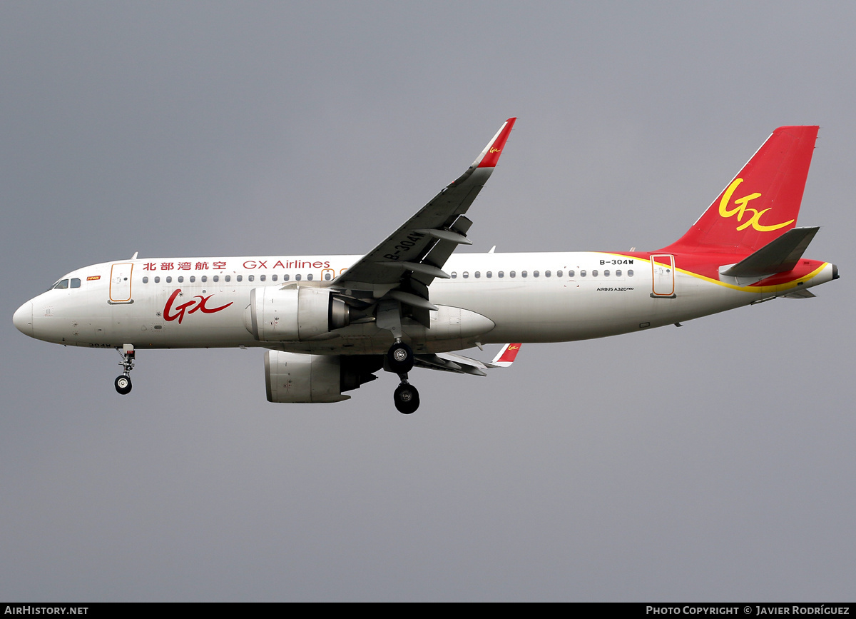 Aircraft Photo of B-304W | Airbus A320-251N | GX Airlines | AirHistory.net #794548