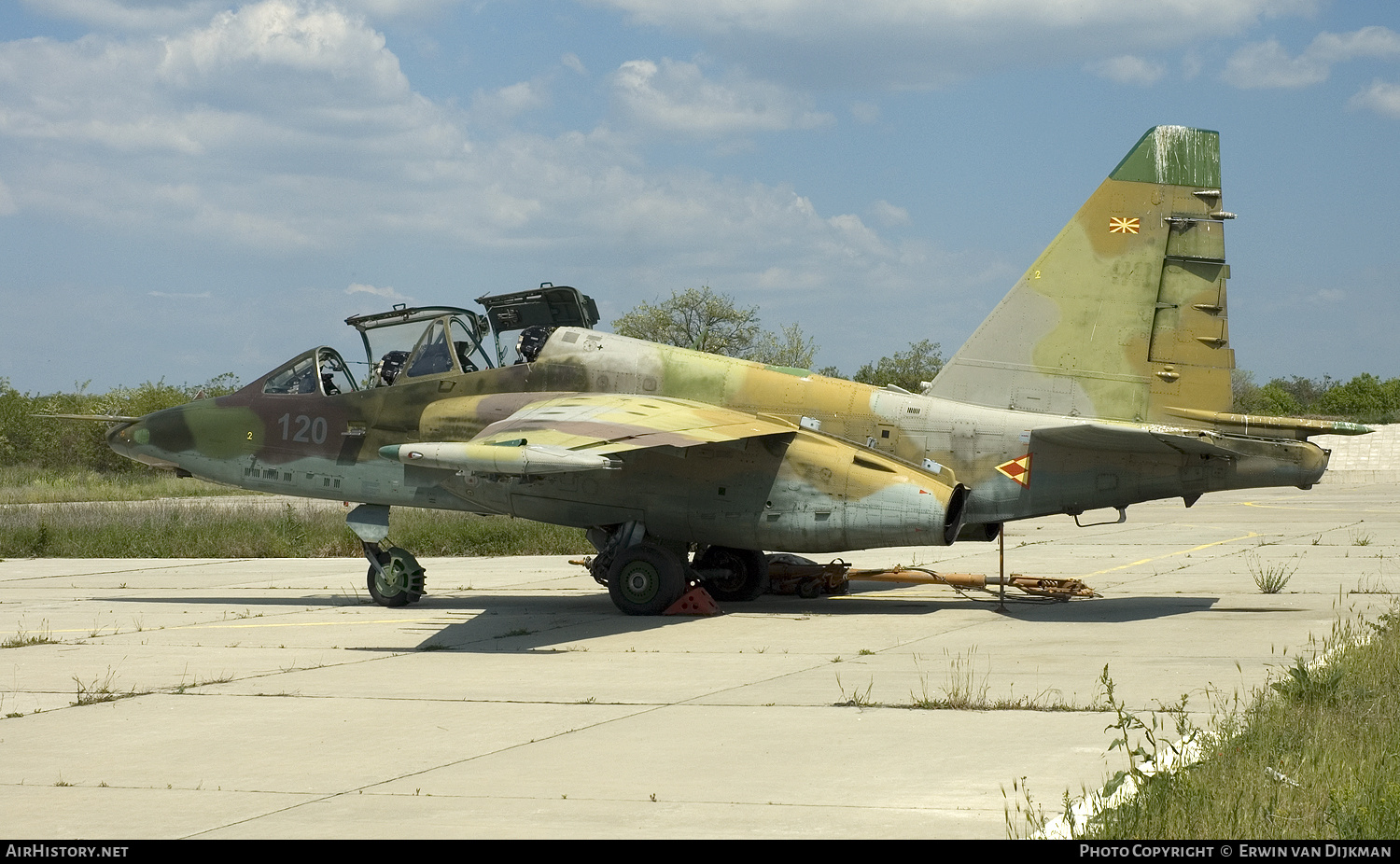 Aircraft Photo of 120 | Sukhoi Su-25UB | North Macedonia - Air Force | AirHistory.net #794551
