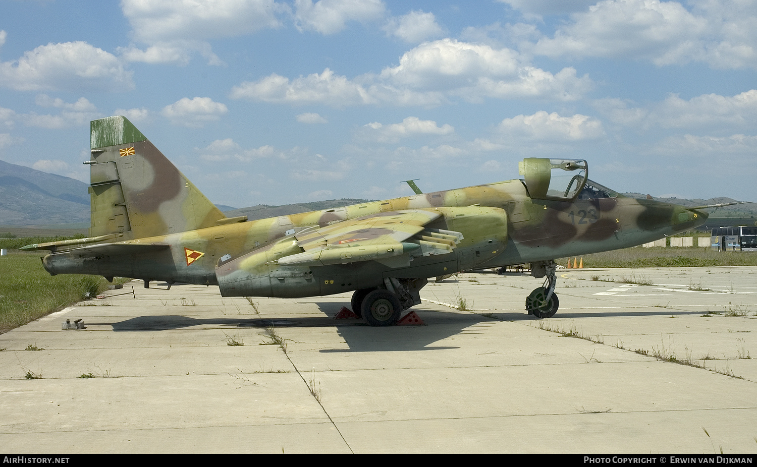 Aircraft Photo of 123 | Sukhoi Su-25 | North Macedonia - Air Force | AirHistory.net #794552
