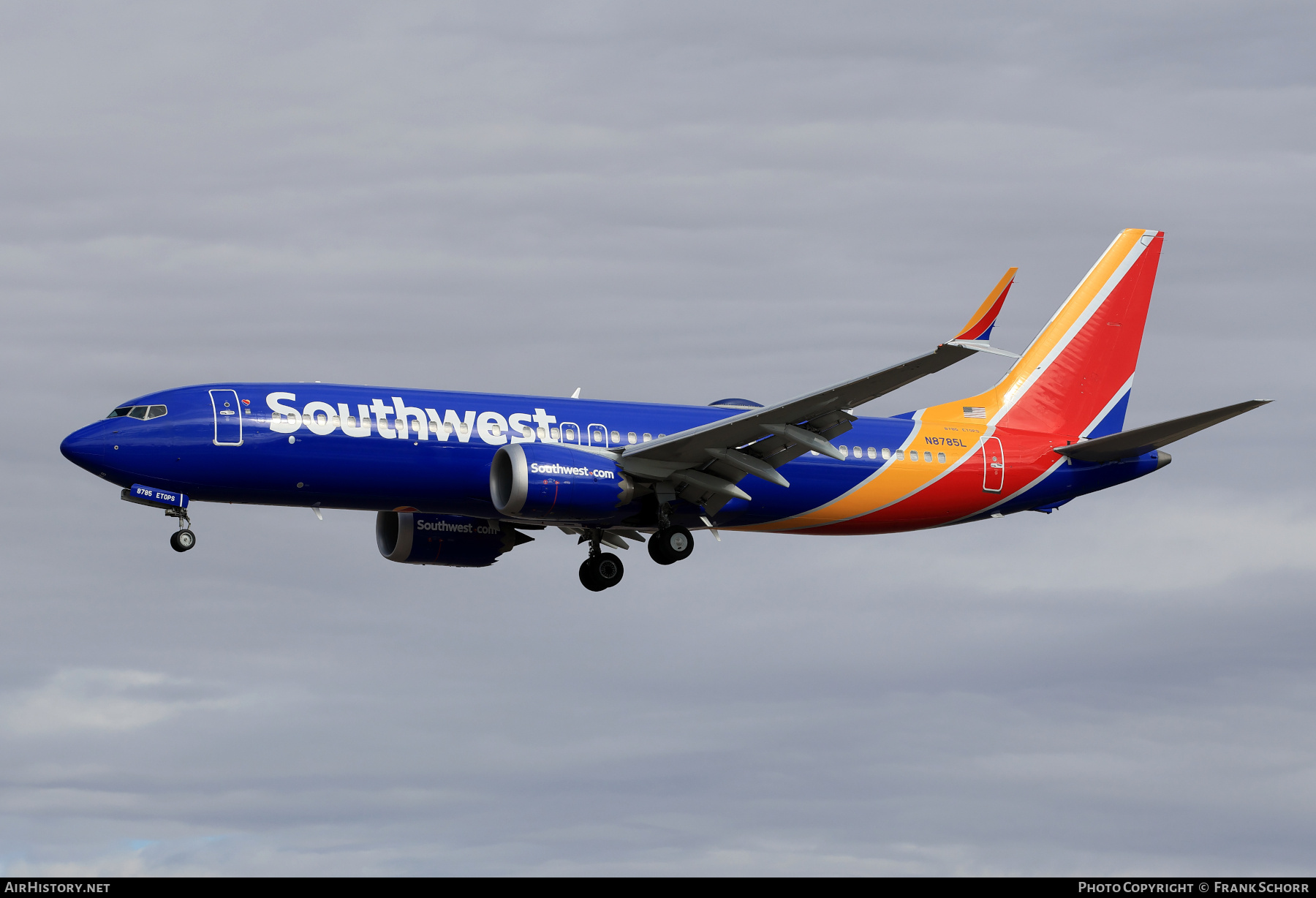 Aircraft Photo of N8785L | Boeing 737-8 Max 8 | Southwest Airlines | AirHistory.net #794630