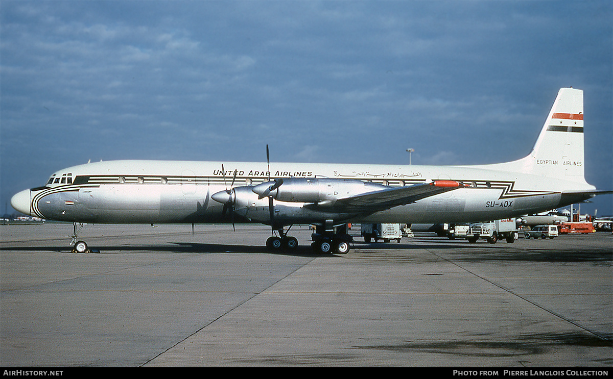 Aircraft Photo of SU-AOX | Ilyushin Il-18D | United Arab Airlines - UAA | AirHistory.net #794663