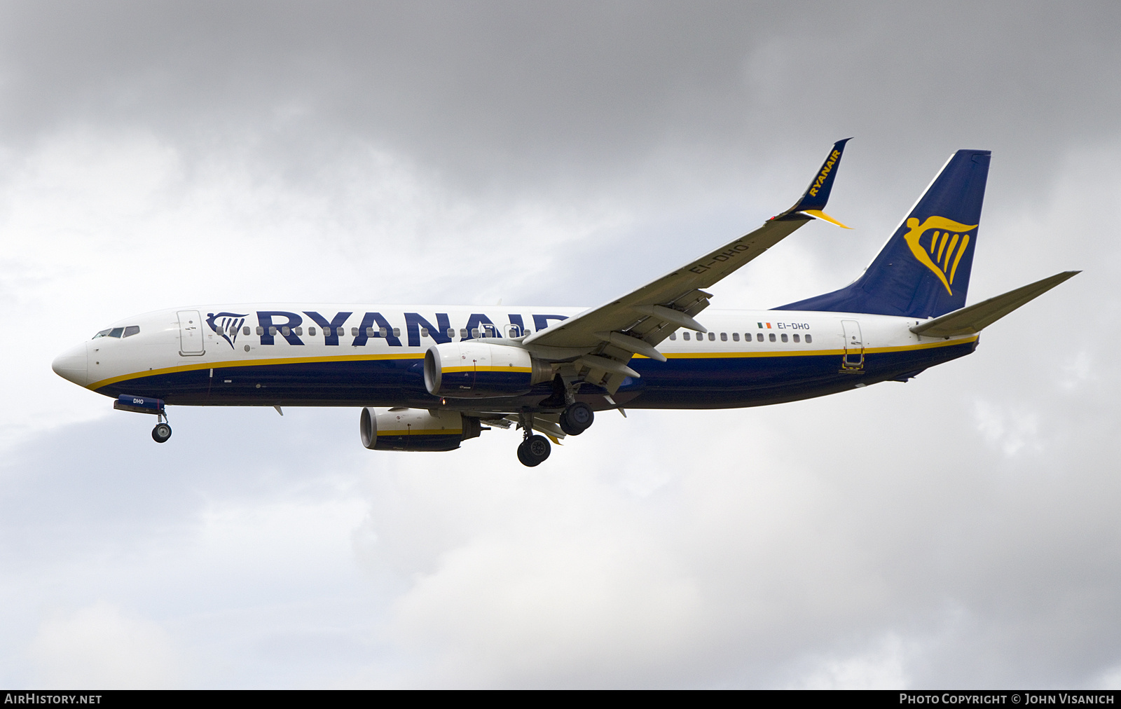 Aircraft Photo of EI-DHO | Boeing 737-8AS | Ryanair | AirHistory.net #794670