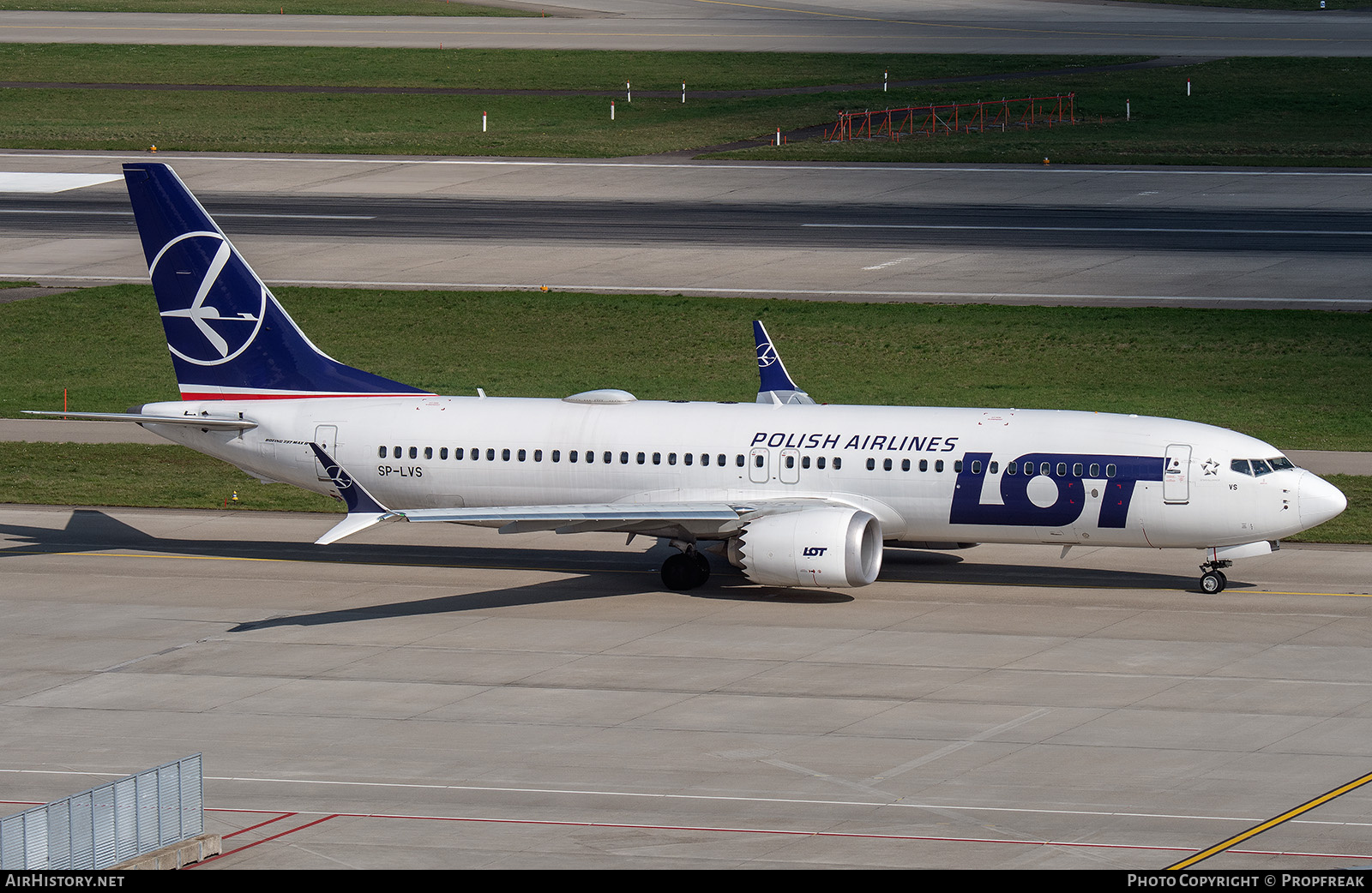 Aircraft Photo of SP-LVS | Boeing 737-8 Max 8 | LOT Polish Airlines - Polskie Linie Lotnicze | AirHistory.net #794705