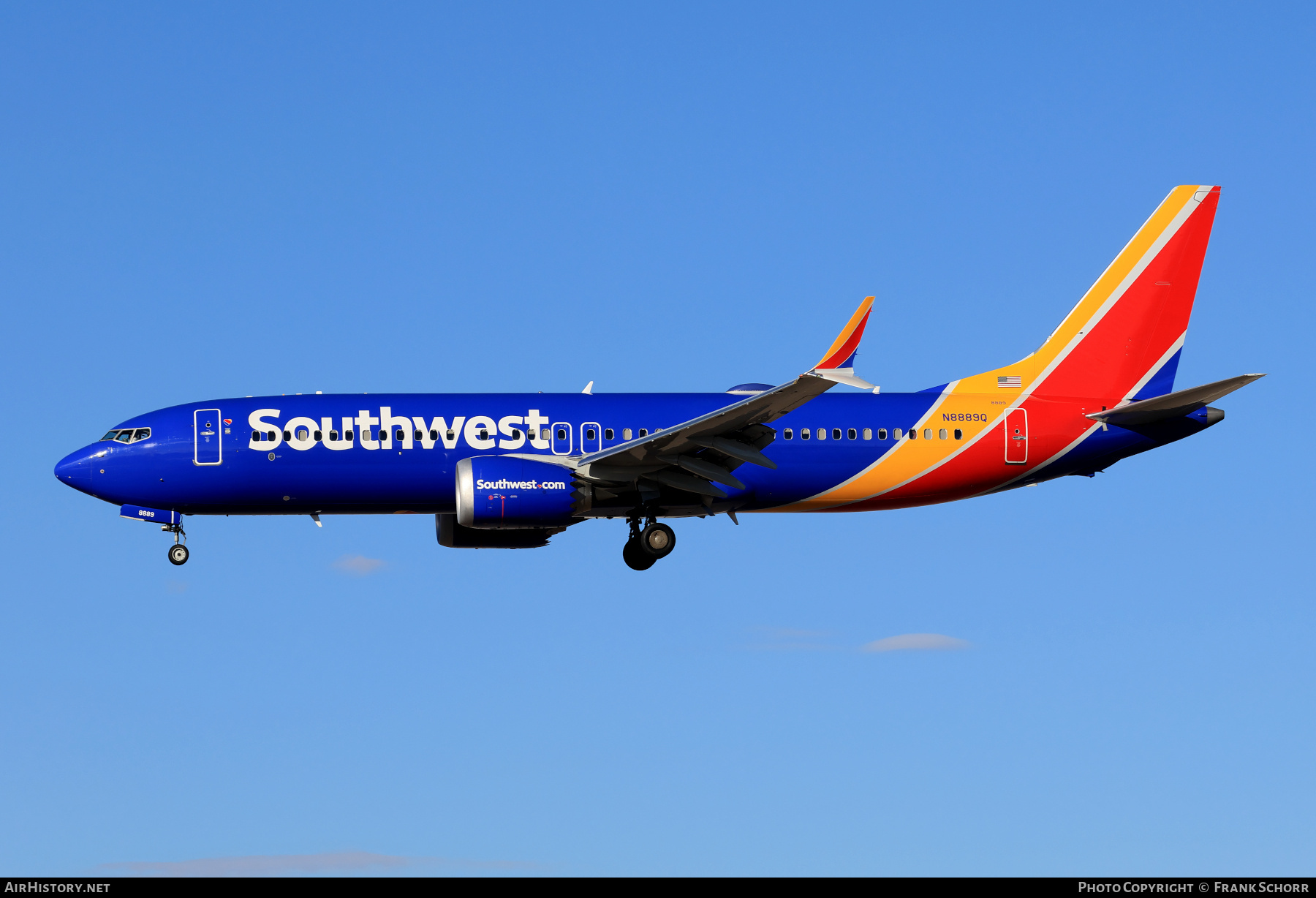 Aircraft Photo of N8889Q | Boeing 737-8 Max 8 | Southwest Airlines | AirHistory.net #794719