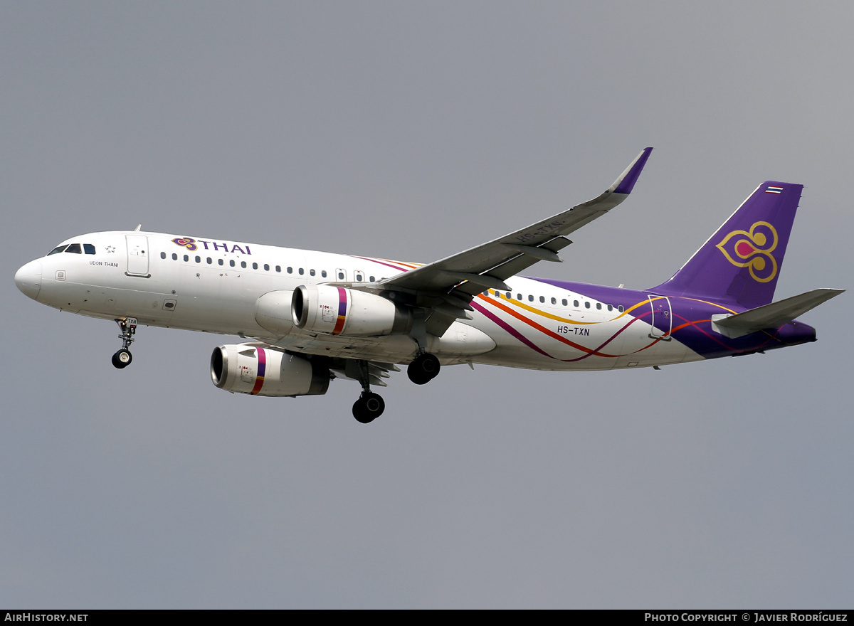 Aircraft Photo of HS-TXN | Airbus A320-232 | Thai Airways International | AirHistory.net #794743