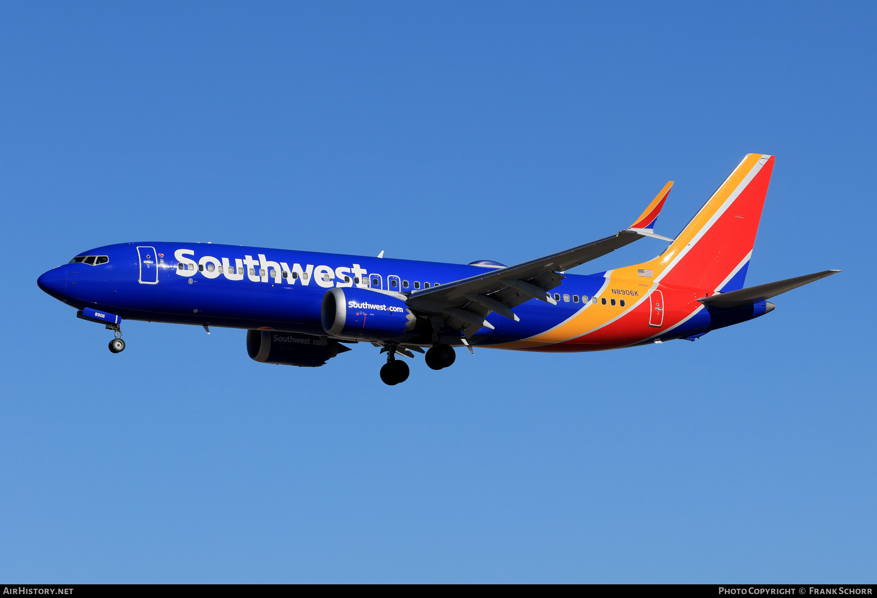 Aircraft Photo of N8906K | Boeing 737-8 Max 8 | Southwest Airlines | AirHistory.net #794769