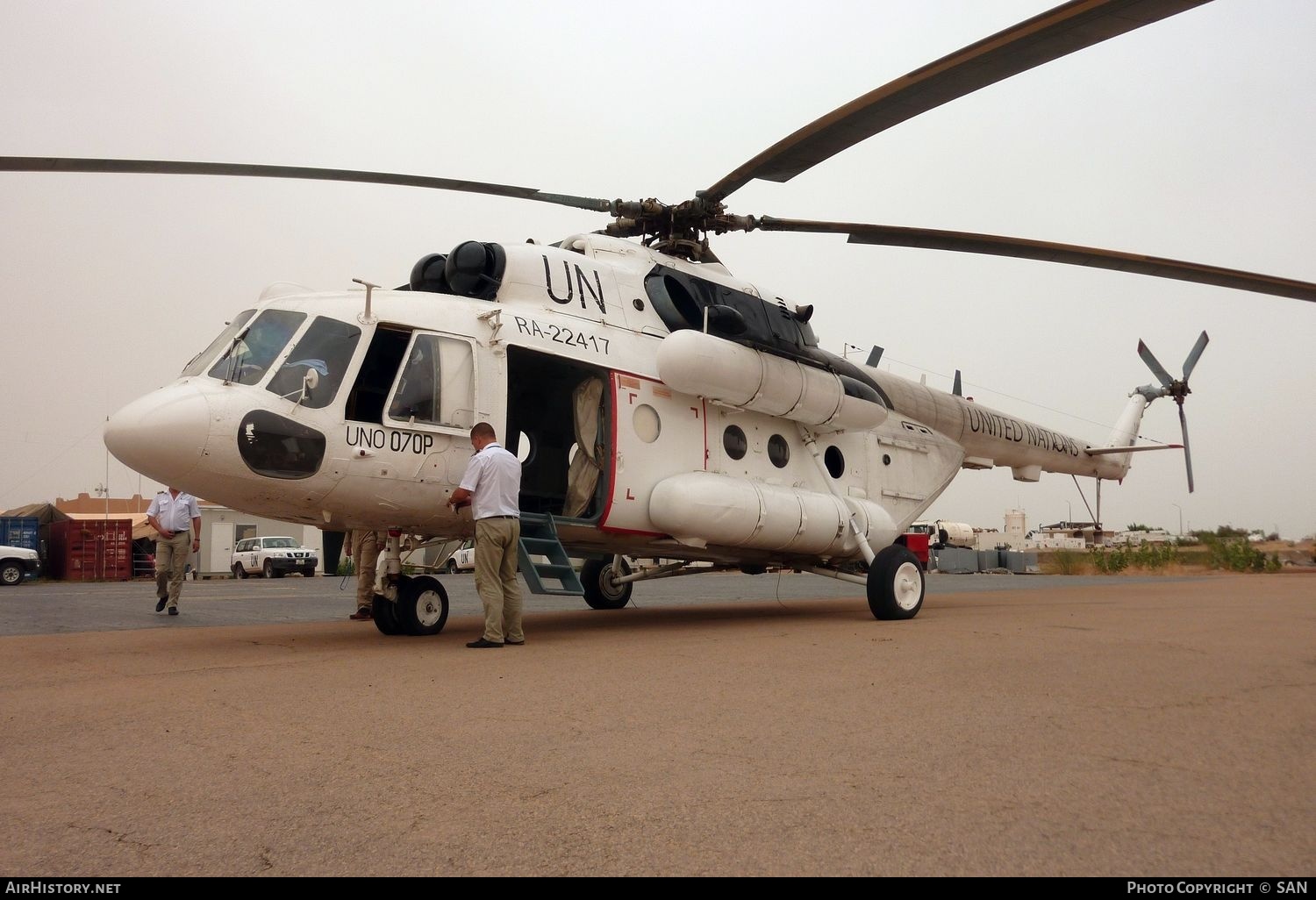 Aircraft Photo of RA-22417 / UNO 070P | Mil Mi-8MTV-1 | United Nations | AirHistory.net #794793