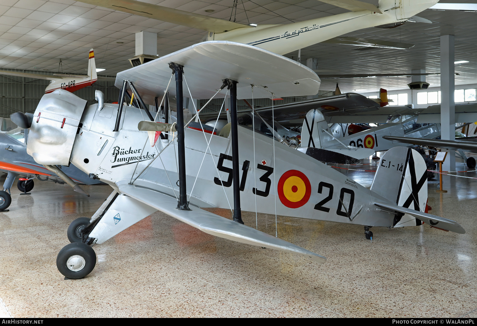 Aircraft Photo of E.1-14 | CASA 1.133L Jungmeister | Spain - Air Force | AirHistory.net #794807