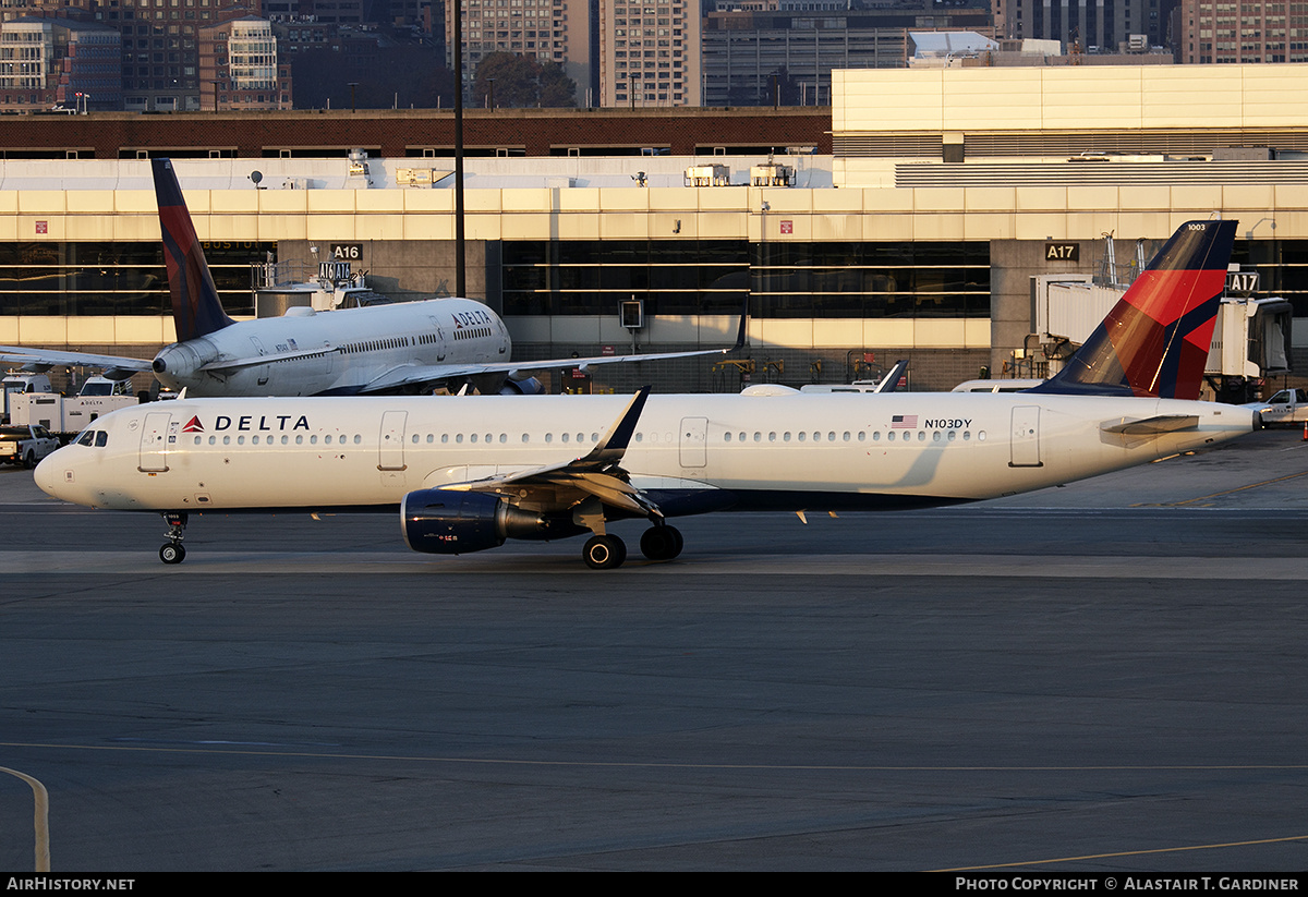 Aircraft Photo of N103DY | Airbus A321-211 | Delta Air Lines | AirHistory.net #794844