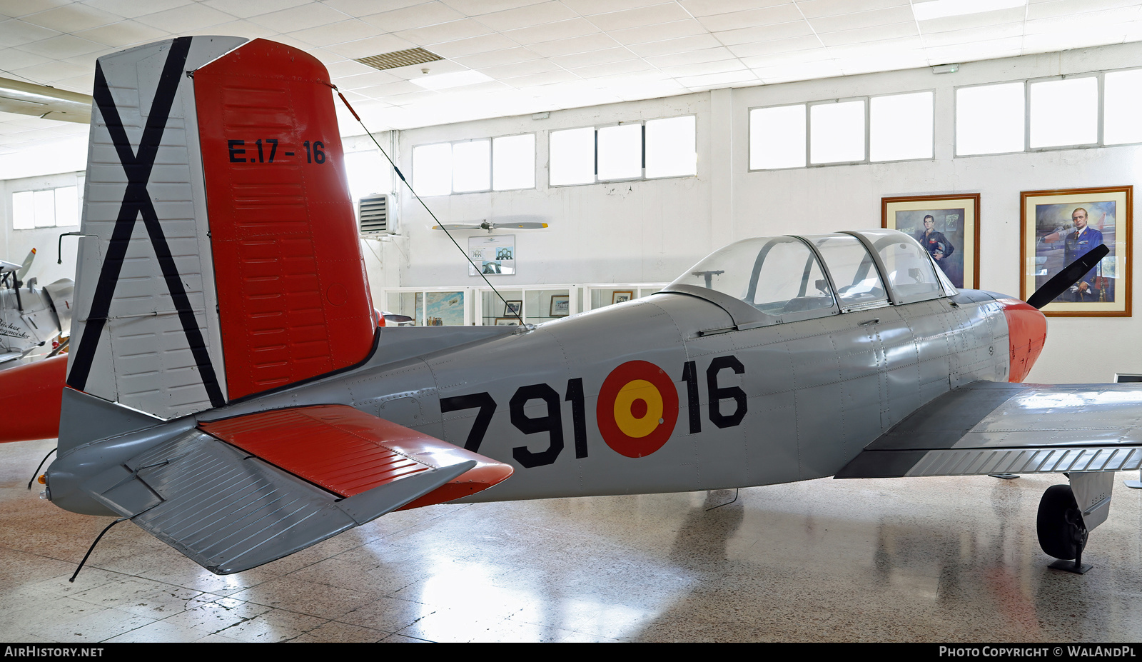 Aircraft Photo of E17-16 | Beech T-34A Mentor | Spain - Air Force | AirHistory.net #794850