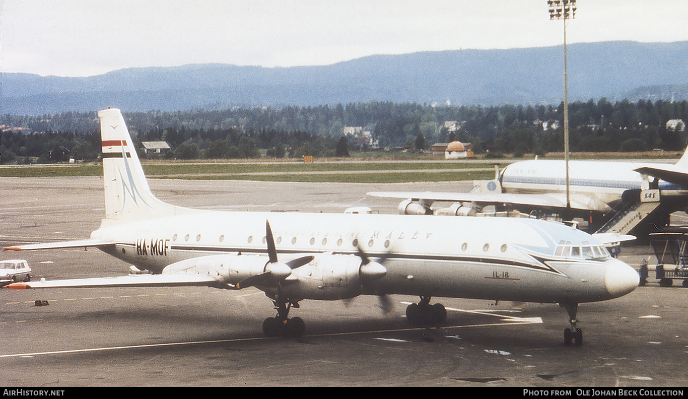 Aircraft Photo of HA-MOF | Ilyushin Il-18V | Malév - Hungarian Airlines | AirHistory.net #794860