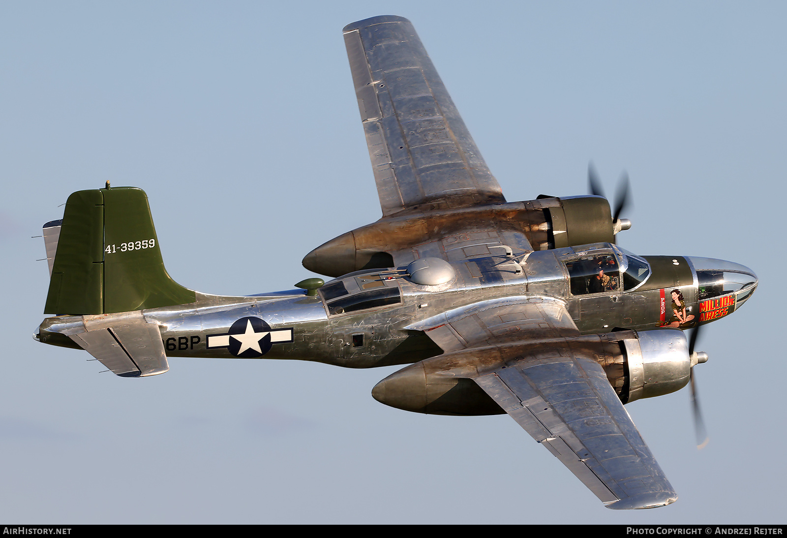 Aircraft Photo of N26BP / NL26BP / 41-39359 | Douglas B-26C Invader | Million Air | USA - Air Force | AirHistory.net #794901