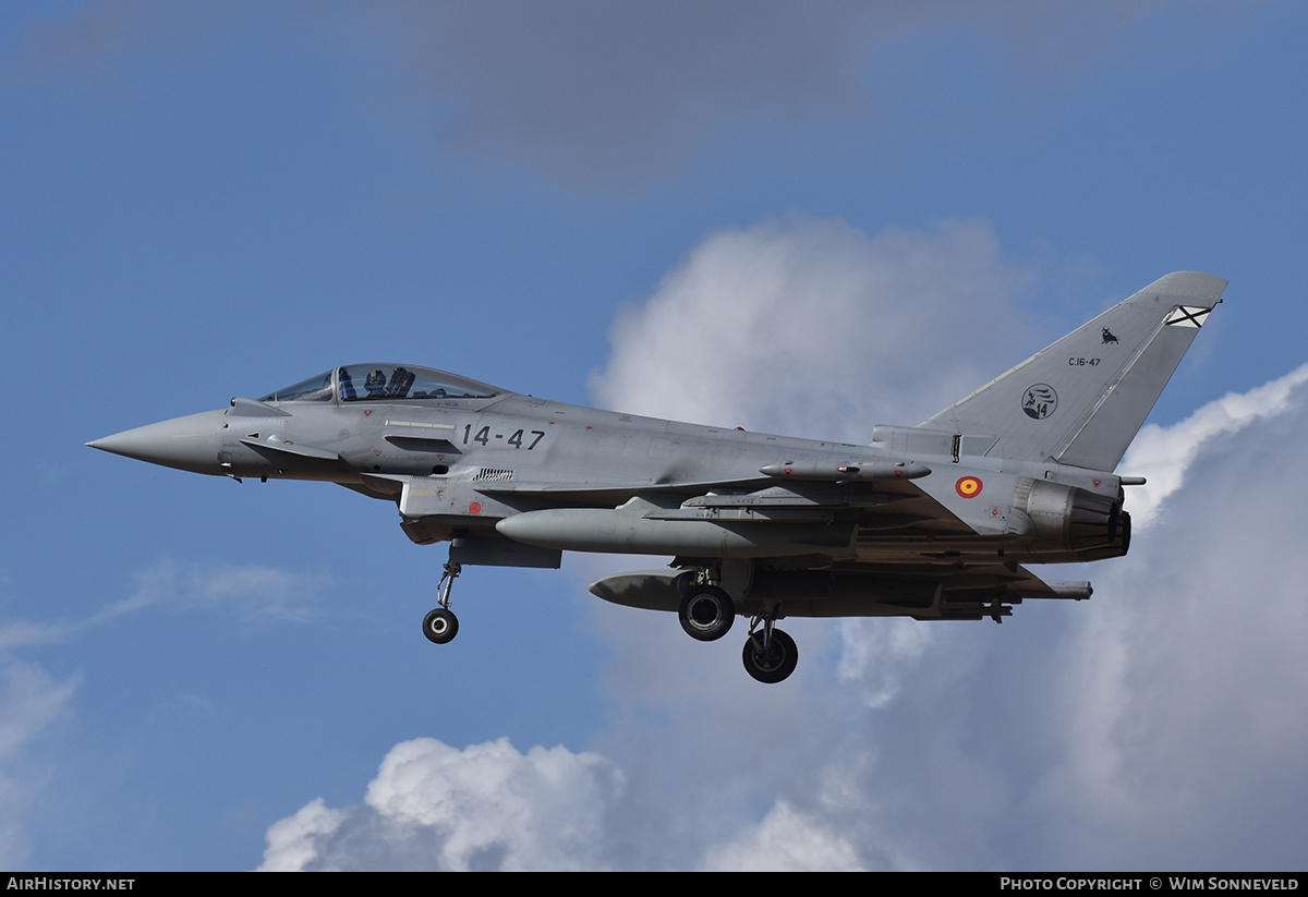 Aircraft Photo of C16-47 | Eurofighter EF-2000 Typhoon | Spain - Air Force | AirHistory.net #794937