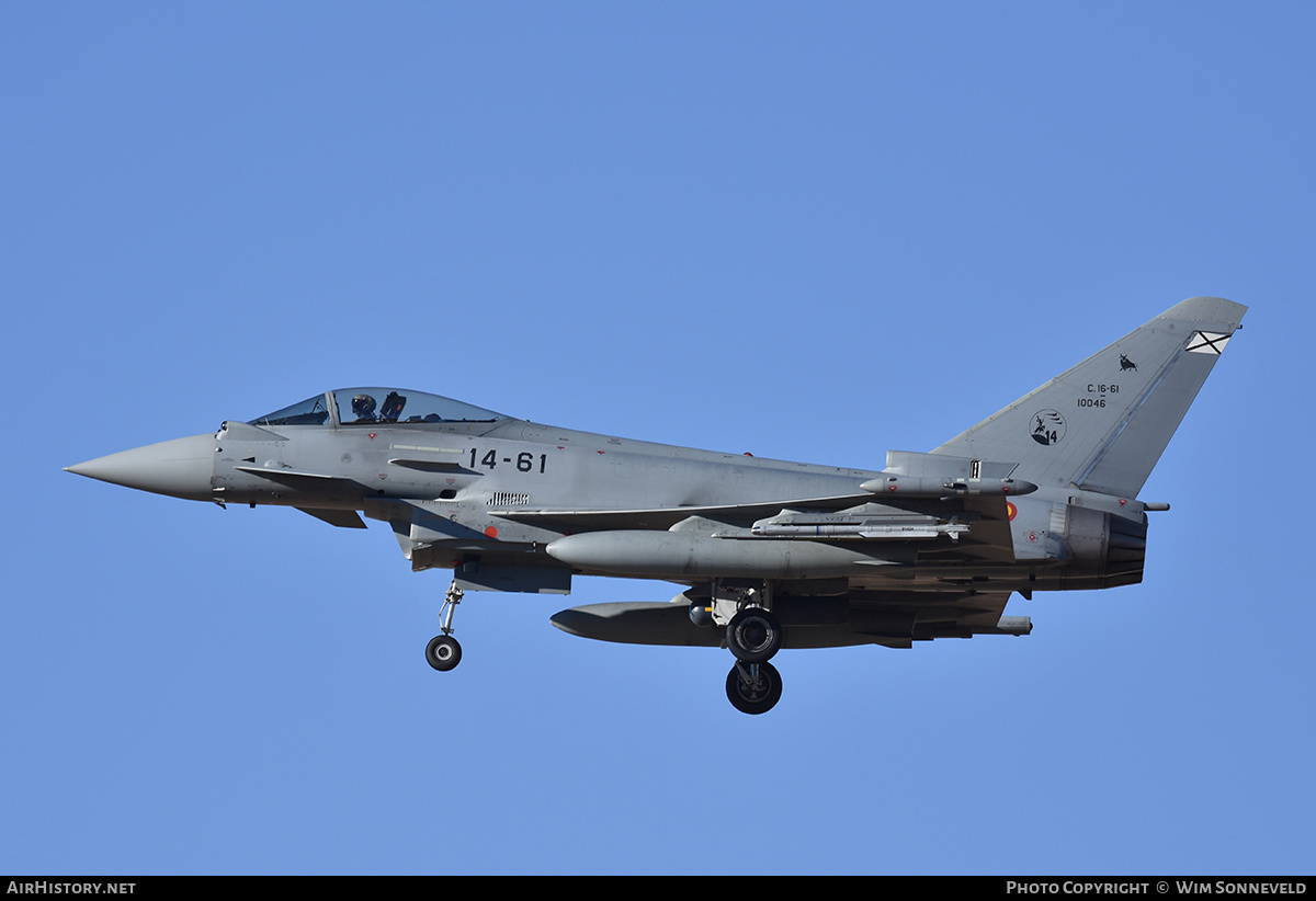 Aircraft Photo of C.16-61 | Eurofighter EF-2000 Typhoon S | Spain - Air Force | AirHistory.net #794943