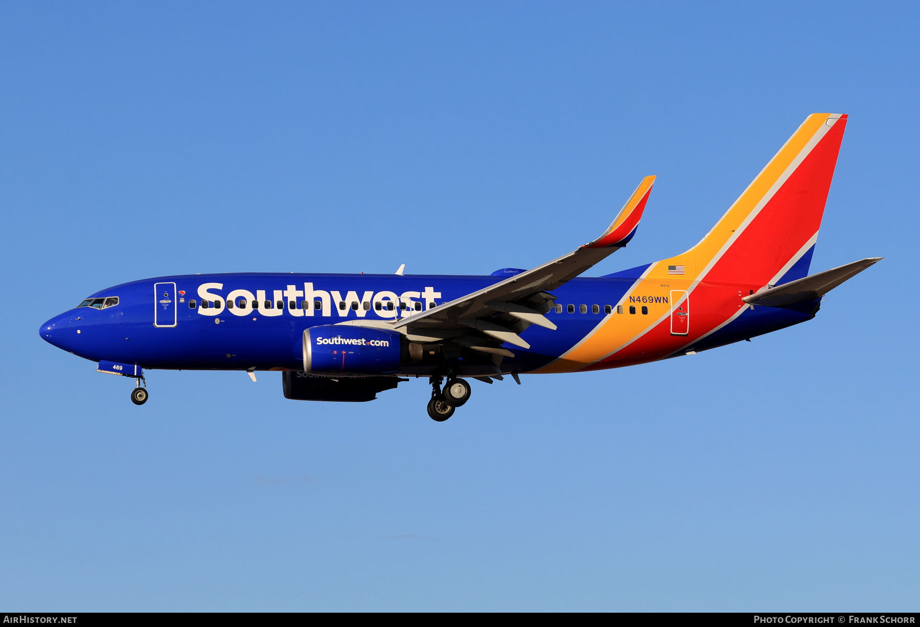Aircraft Photo of N469WN | Boeing 737-7H4 | Southwest Airlines | AirHistory.net #794961