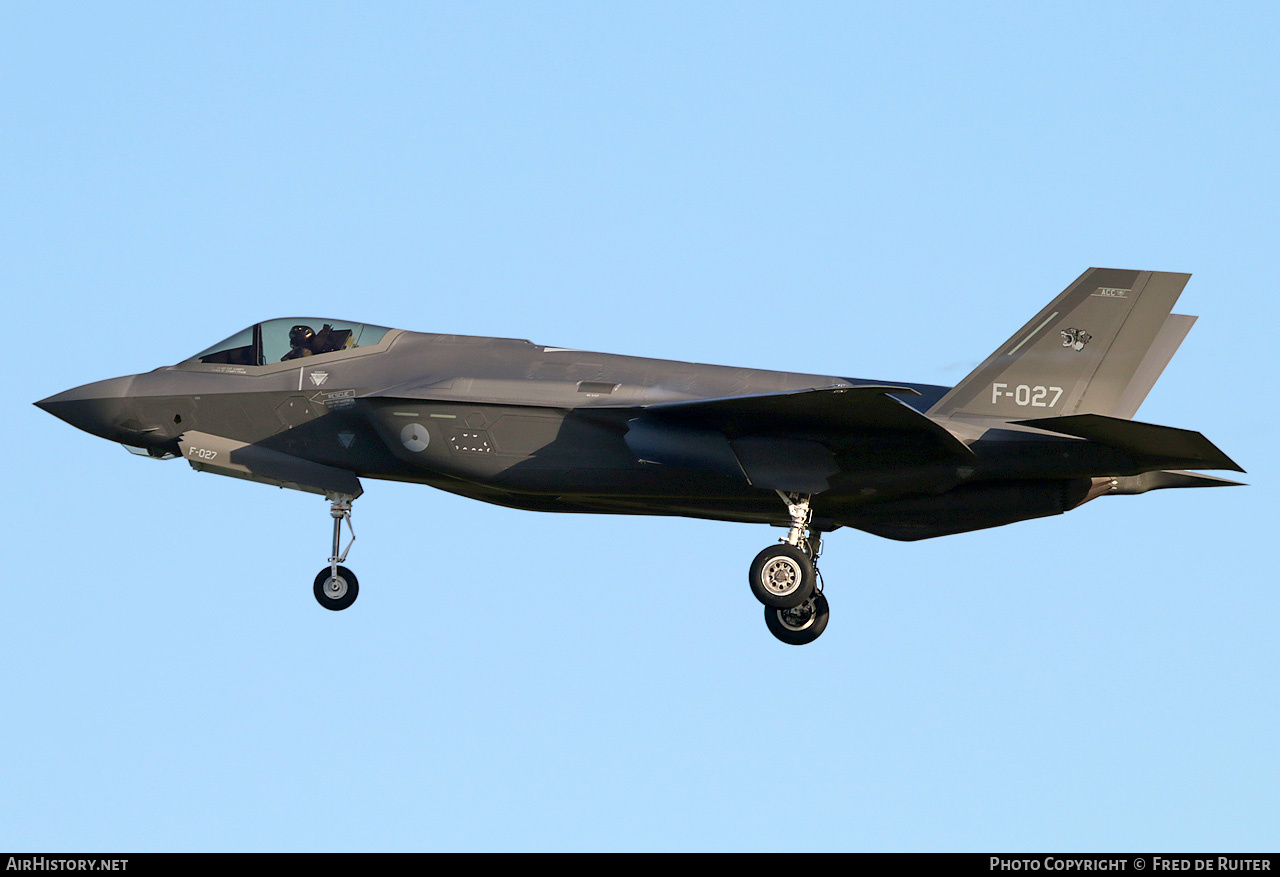 Aircraft Photo of F-027 | Lockheed Martin F-35A Lightning II | Netherlands - Air Force | AirHistory.net #794967