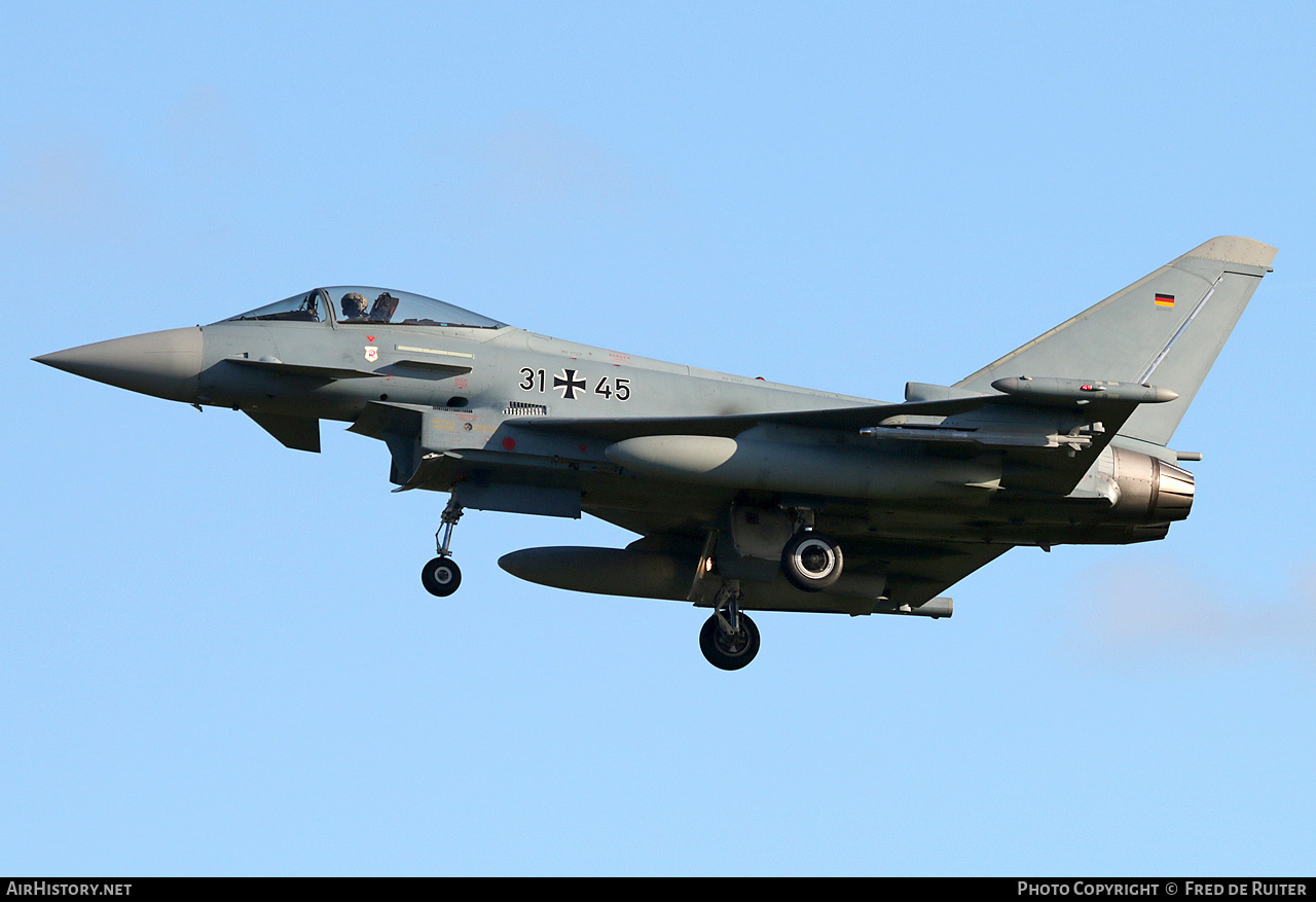 Aircraft Photo of 3145 | Eurofighter EF-2000 Typhoon S | Germany - Air Force | AirHistory.net #794998