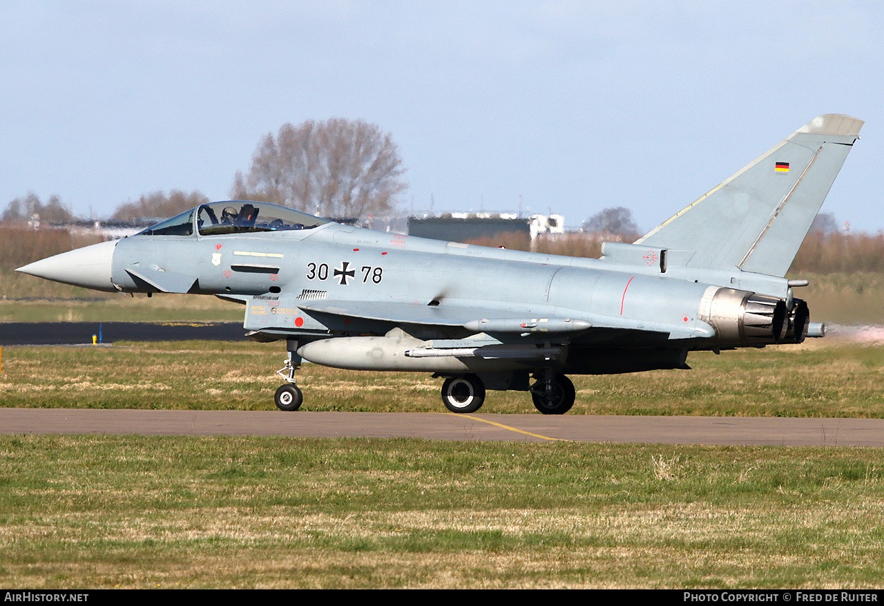 Aircraft Photo of 3078 | Eurofighter EF-2000 Typhoon S | Germany - Air Force | AirHistory.net #795009