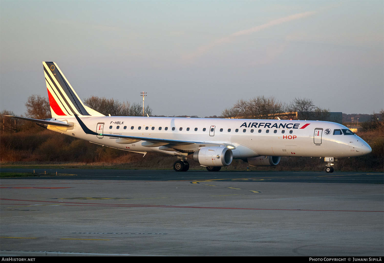 Aircraft Photo of F-HBLK | Embraer 190STD (ERJ-190-100STD) | Air France | AirHistory.net #795043