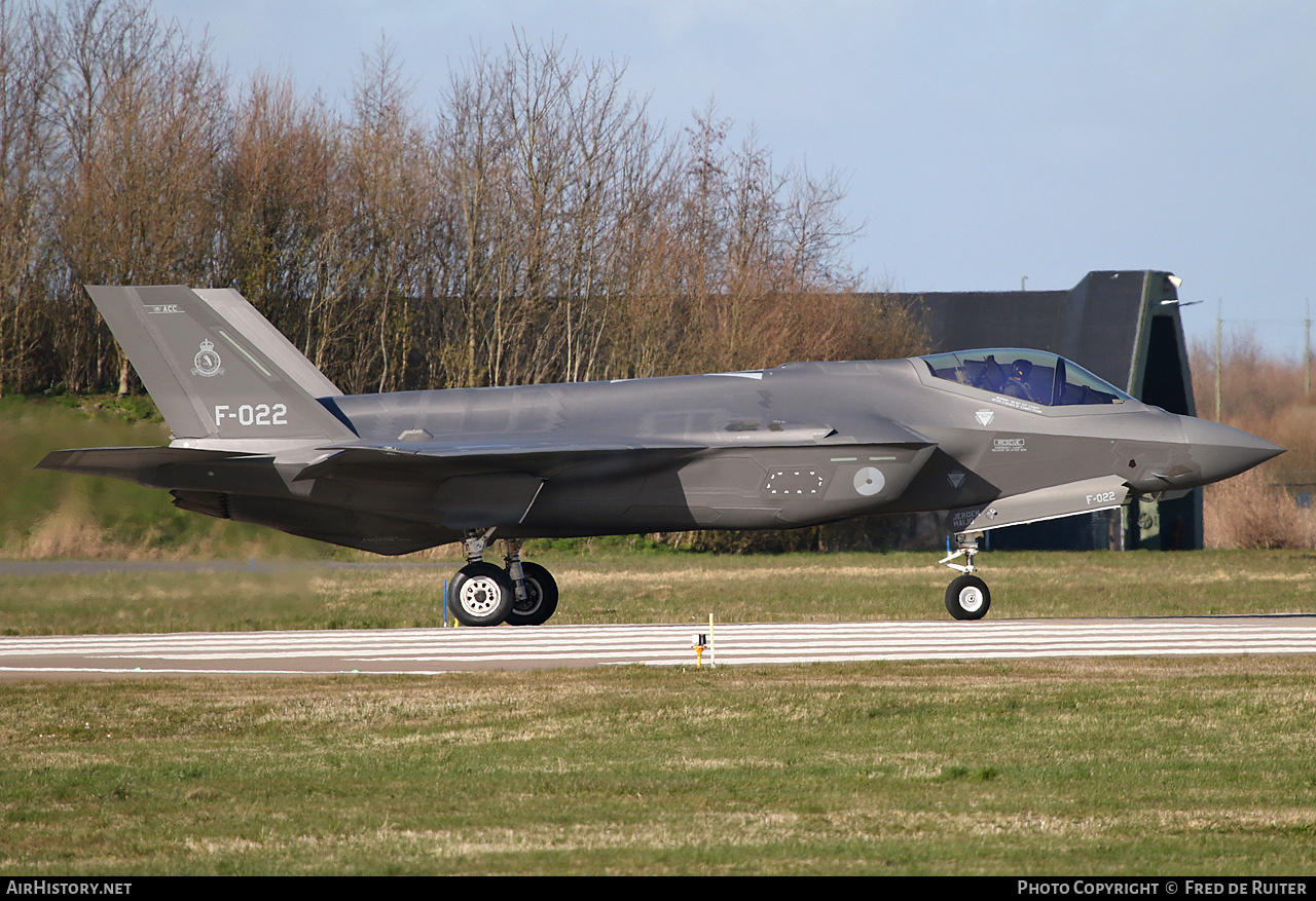 Aircraft Photo of F-022 | Lockheed Martin F-35A Lightning II | Netherlands - Air Force | AirHistory.net #795049