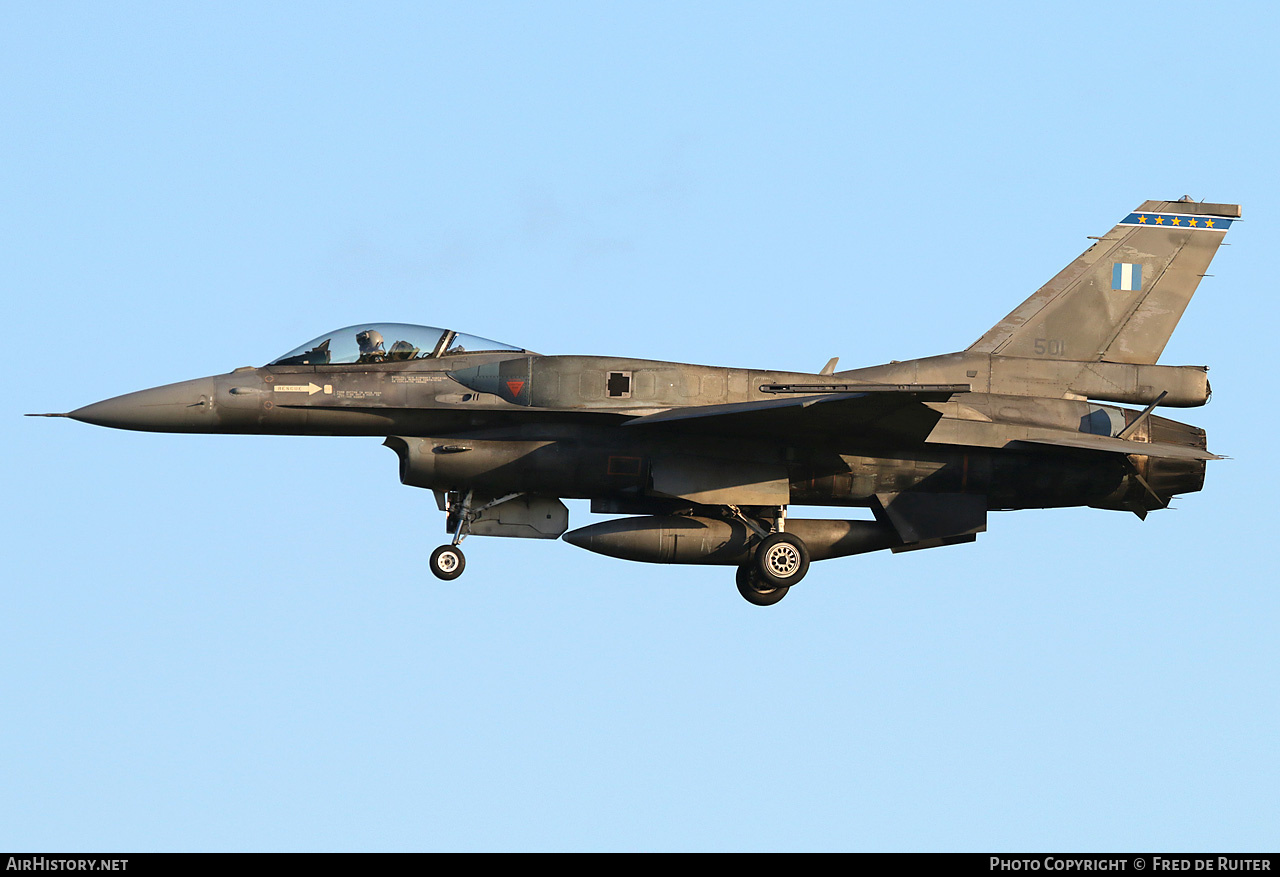 Aircraft Photo of 501 | Lockheed Martin F-16CJ Fighting Falcon | Greece - Air Force | AirHistory.net #795060