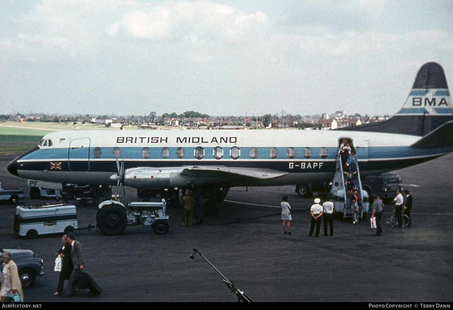 Aircraft Photo of G-BAPF | Vickers 814 Viscount | British Midland Airways - BMA | AirHistory.net #795097