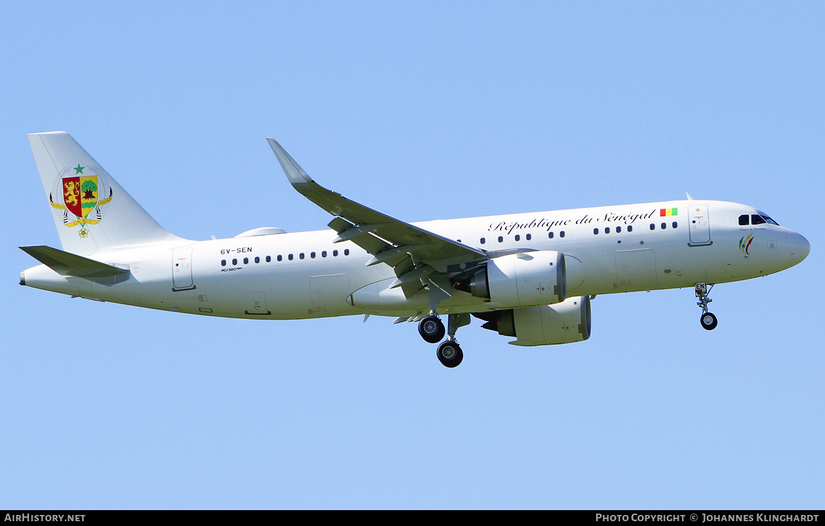 Aircraft Photo of 6V-SEN | Airbus ACJ320 (A320-251N/CJ) | République du Sénégal | AirHistory.net #795298