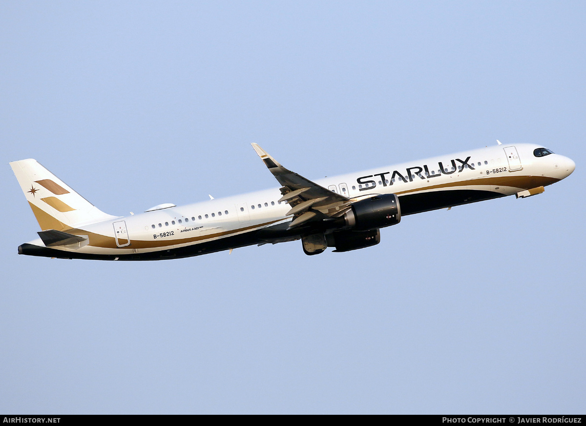 Aircraft Photo of B-58212 | Airbus A321-252NX | Starlux Airlines | AirHistory.net #795383