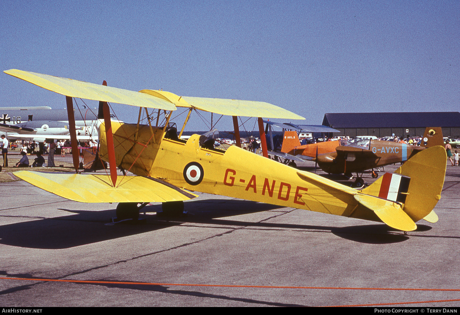 Aircraft Photo of G-ANDE | De Havilland D.H. 82A Tiger Moth II | UK - Air Force | AirHistory.net #795391