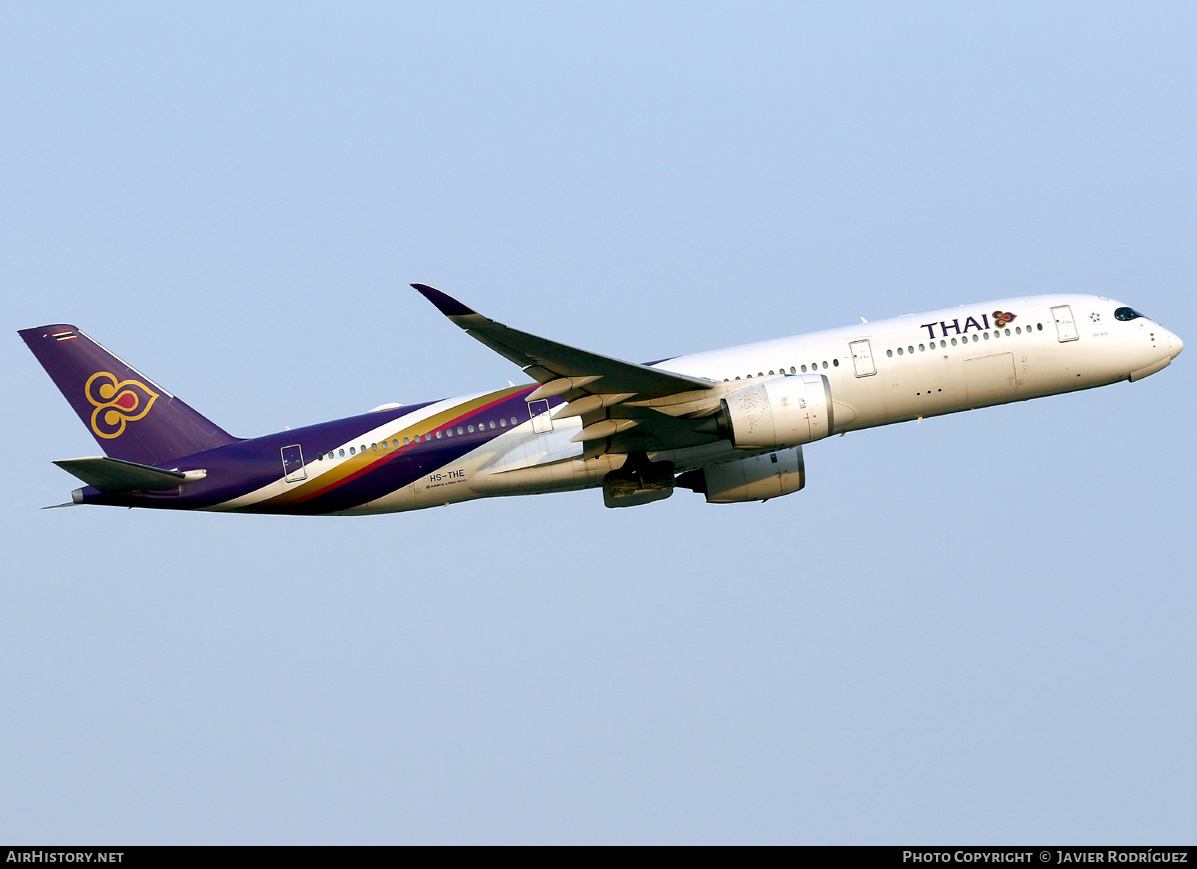 Aircraft Photo of HS-THE | Airbus A350-941 | Thai Airways International | AirHistory.net #795416