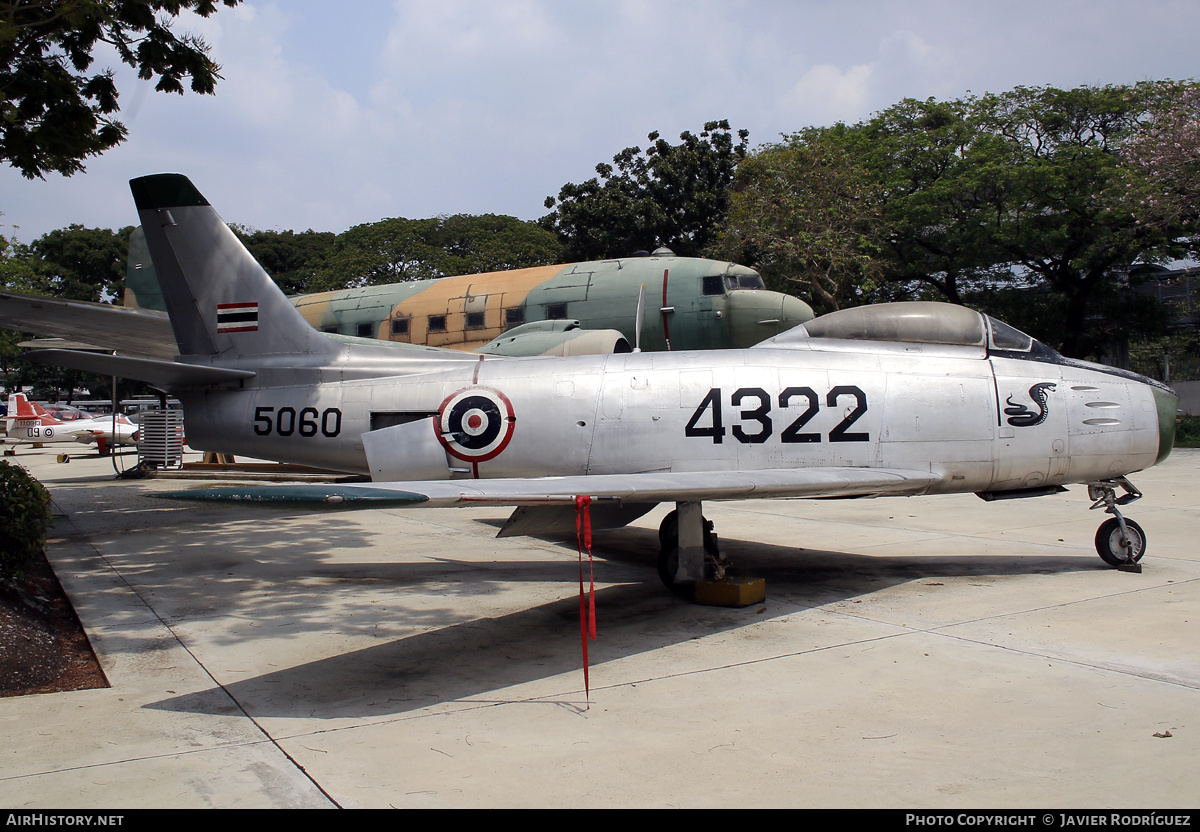 Aircraft Photo of B.KH17-10/04 / 5060 | North American F-86F Sabre | Thailand - Air Force | AirHistory.net #795424