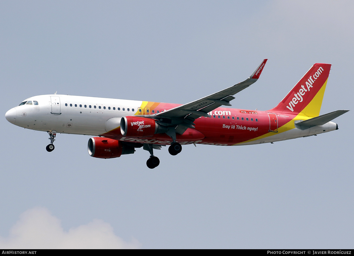 Aircraft Photo of HS-VKO | Airbus A320-214 | VietJet Air Thailand | AirHistory.net #795425