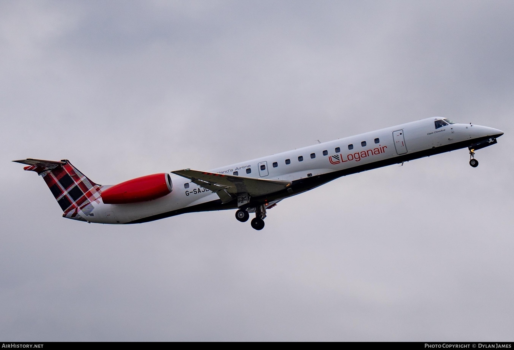 Aircraft Photo of G-SAJL | Embraer ERJ-145EP (EMB-145EP) | Loganair | AirHistory.net #795461