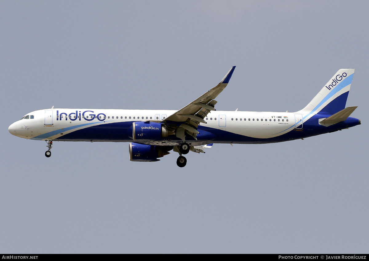 Aircraft Photo of VT-IMK | Airbus A321-251NX | IndiGo | AirHistory.net #795469