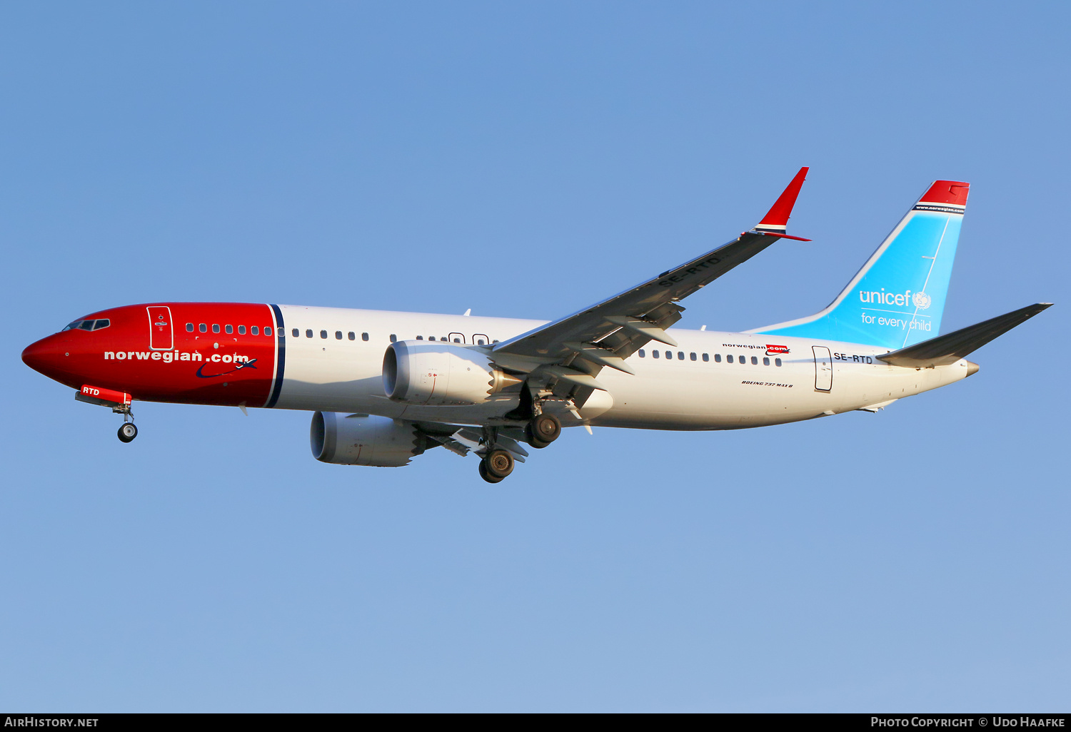 Aircraft Photo of SE-RTD | Boeing 737-8 Max 8 | Norwegian | AirHistory.net #795479
