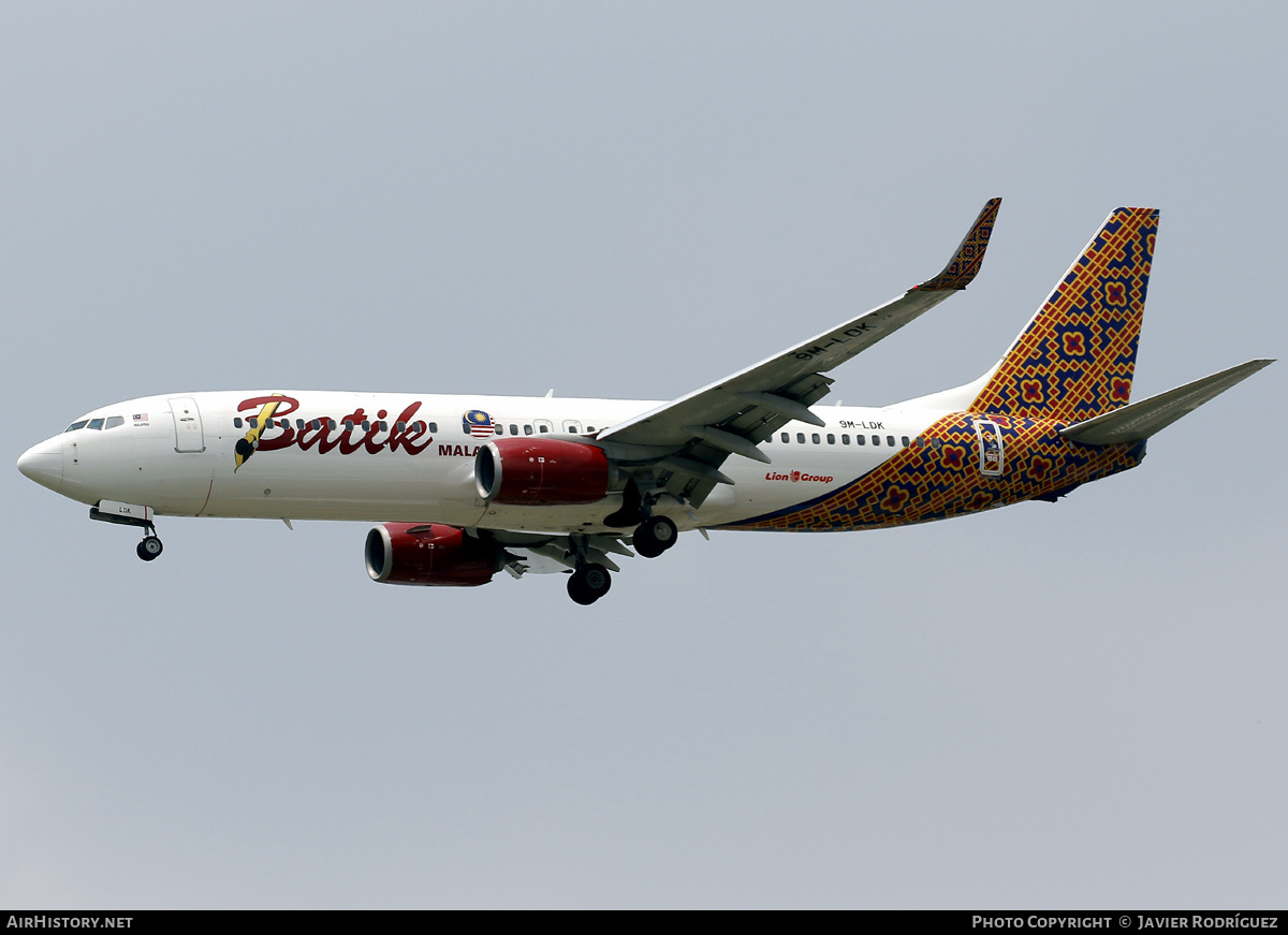 Aircraft Photo of 9M-LDK | Boeing 737-86N | Batik Air Malaysia | AirHistory.net #795490