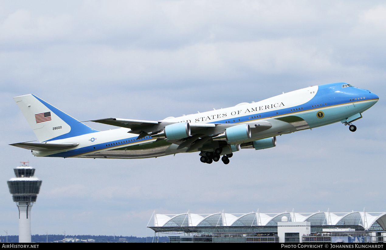 Aircraft Photo of 82-8000 | Boeing VC-25A | USA - Air Force | AirHistory.net #795505
