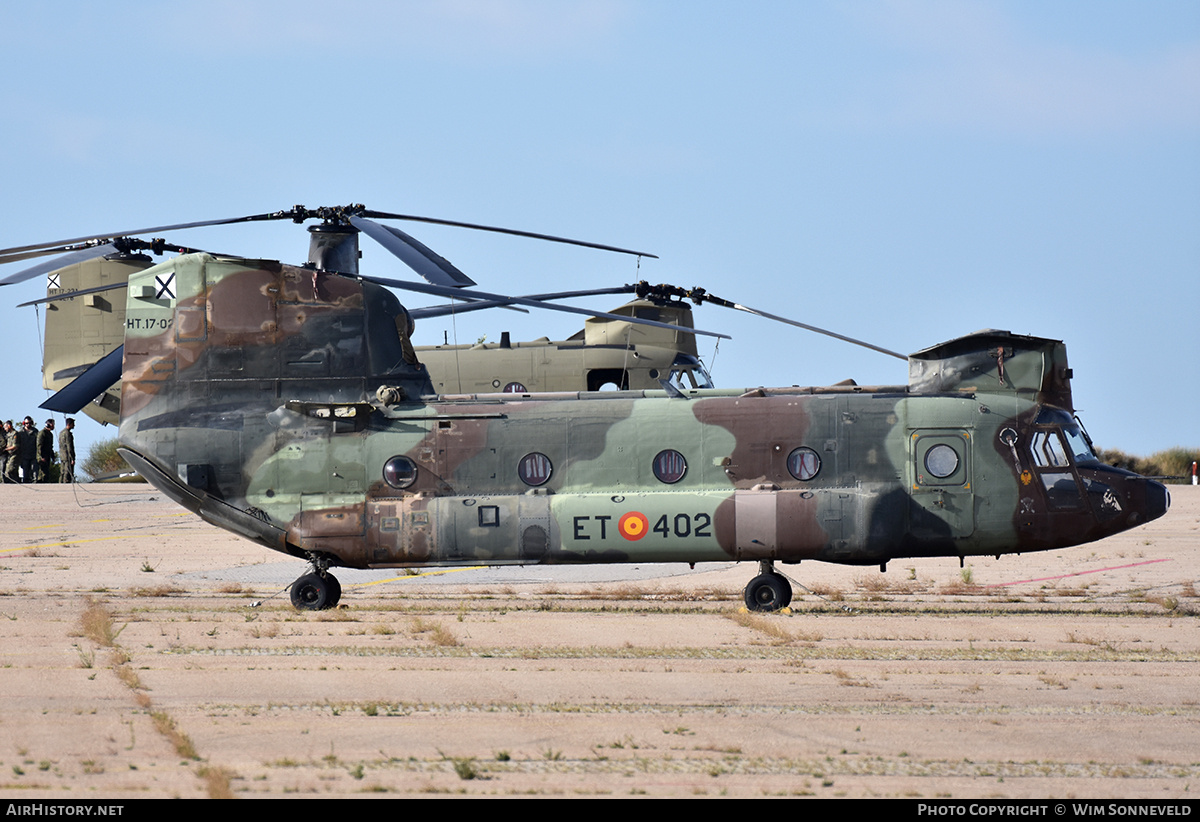 Aircraft Photo of HT17-02 | Boeing Vertol CH-47D Chinook | Spain - Army | AirHistory.net #795523