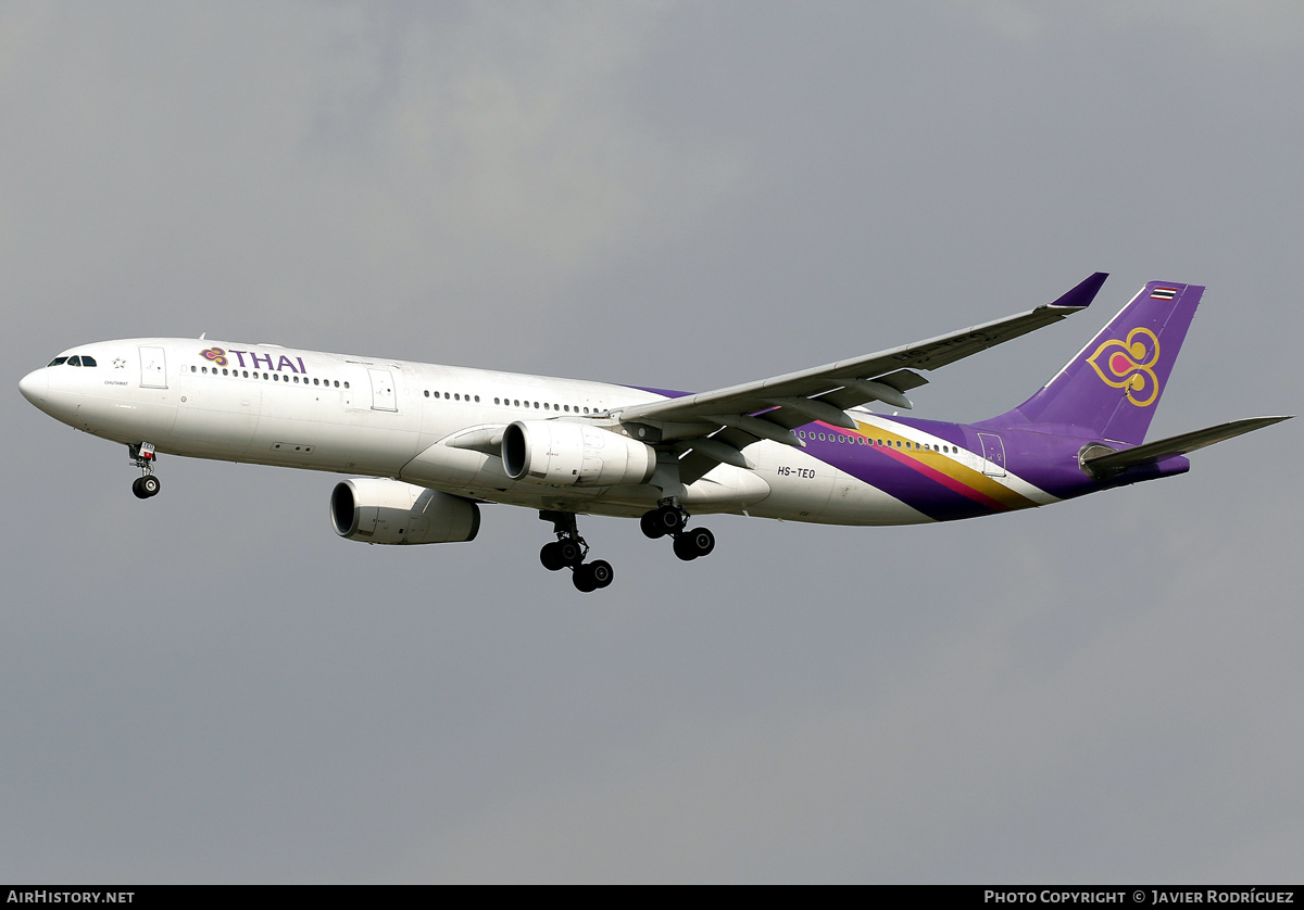 Aircraft Photo of HS-TEO | Airbus A330-343 | Thai Airways International | AirHistory.net #795538
