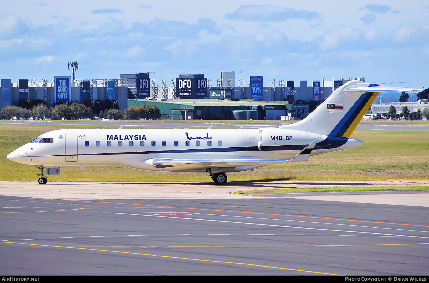 Aircraft Photo of M48-02 | Bombardier Global Express (BD-700-1A10) | Malaysia - Air Force | AirHistory.net #795589