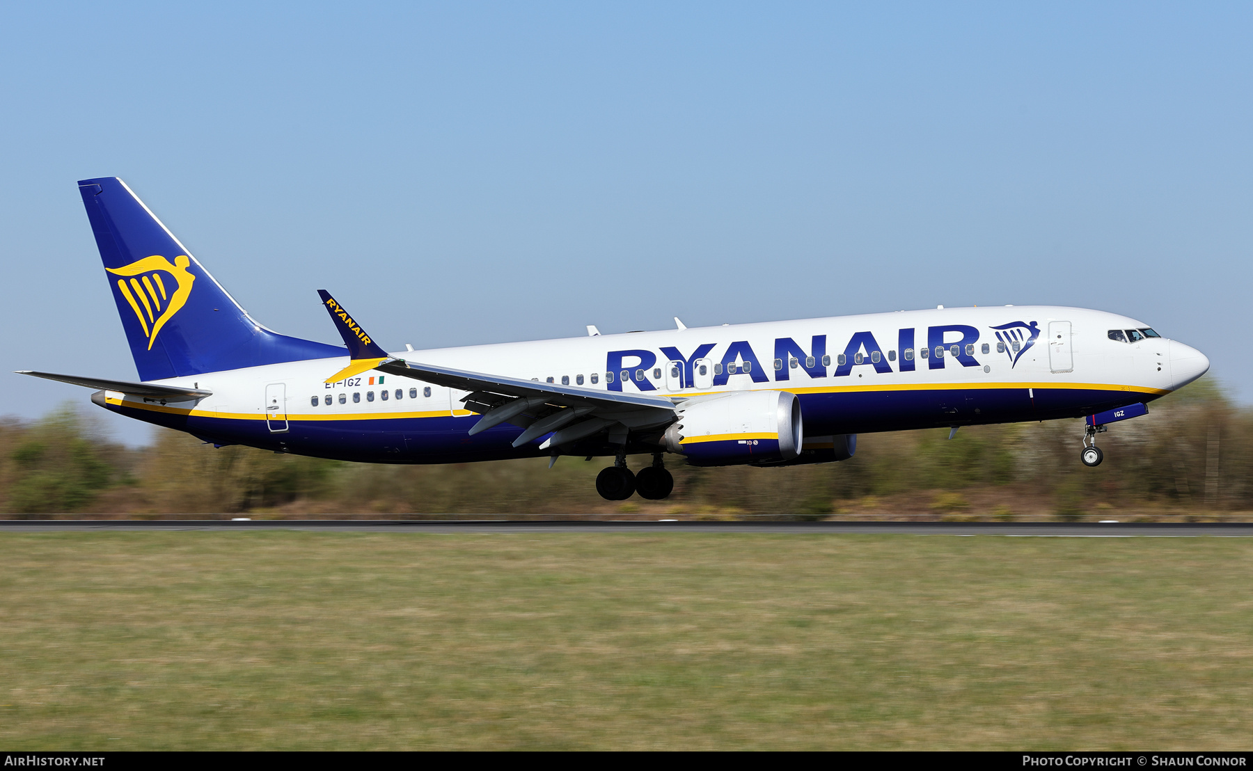 Aircraft Photo of EI-IGZ | Boeing 737-8200 Max 200 | Ryanair | AirHistory.net #795666