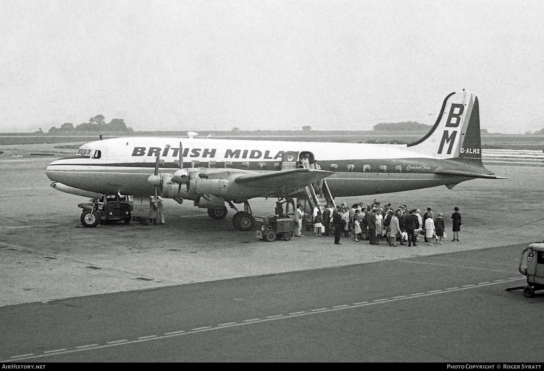 Aircraft Photo of G-ALHS | Canadair DC-4M2 Canadair Four | British Midland Airways - BMA | AirHistory.net #795671