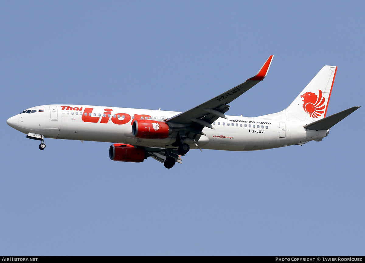 Aircraft Photo of HS-LUV | Boeing 737-8GP | Thai Lion Air | AirHistory.net #795697